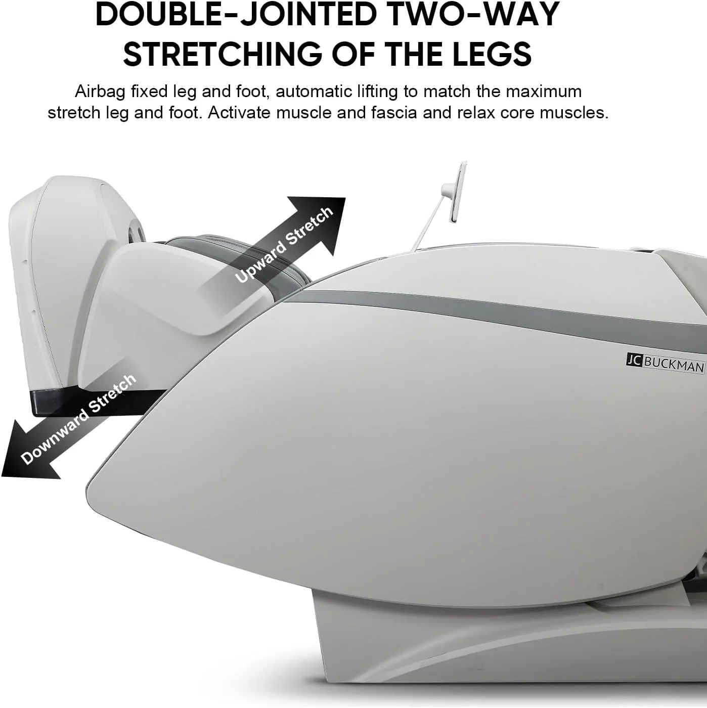 صندلی ماساژور فول بادی پریمیوم JC BUCKMAN GloryUs با تکنولوژی 4D و 3D، دارای دو مکانیزم، حالت Zero Gravity با قابلیت کشش یوگا و راحت‌ترین صندلی ماساژور