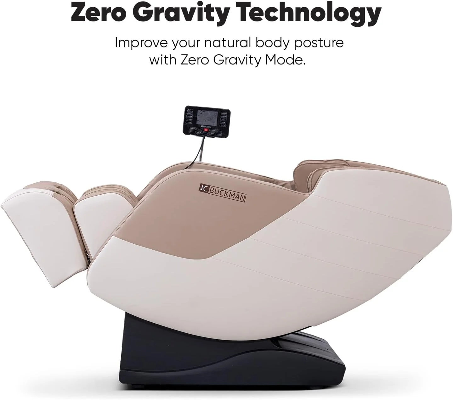 صندلی ماساژور تمام بدن JC BUCKMAN مدل RefreshUs با 6 برنامه خودکار، کیسه هوای تمام بدن، گرمایش داخلی، 2 سطح بی وزنی، بلندگوهای بلوتوث