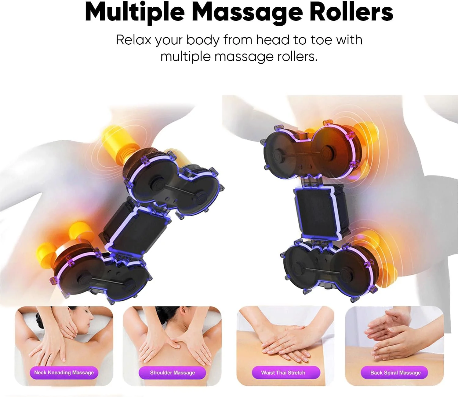 صندلی ماساژور تمام بدن JC BUCKMAN مدل RefreshUs با 6 برنامه خودکار، کیسه هوای تمام بدن، گرمایش داخلی، 2 سطح بی وزنی، بلندگوهای بلوتوث