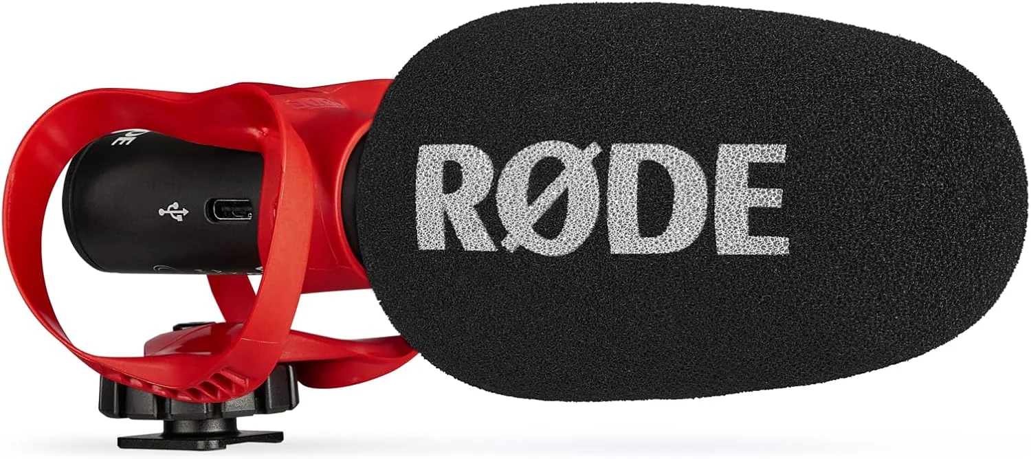 میکروفون شاتگان فوق‌العاده فشرده RØDE VideoMic GO II با خروجی‌های 3.5 میلی‌متری و USB برای فیلم‌سازی، تولید محتوا، پادکست و تماس‌های ویدیویی