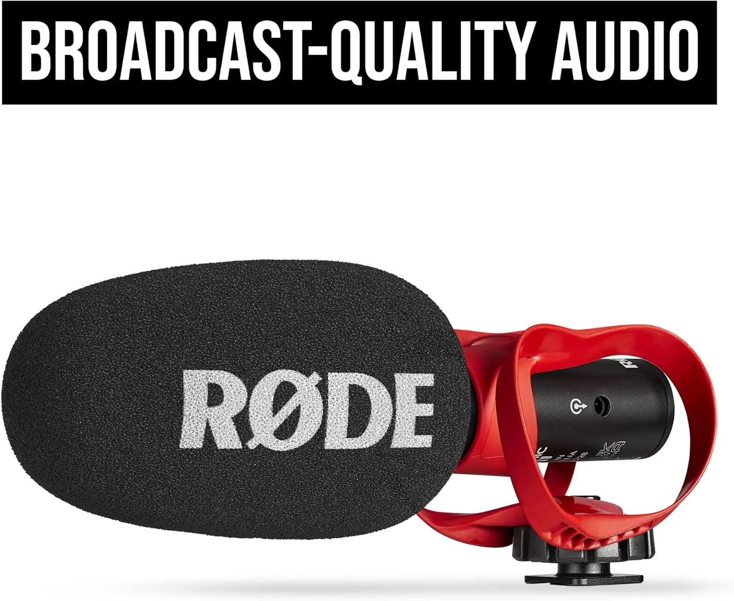 میکروفون شاتگان فوق‌العاده فشرده RØDE VideoMic GO II با خروجی‌های 3.5 میلی‌متری و USB برای فیلم‌سازی، تولید محتوا، پادکست و تماس‌های ویدیویی