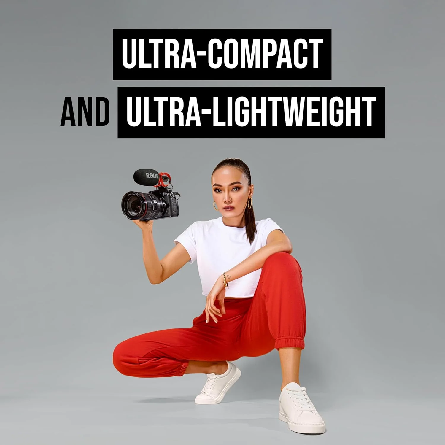 میکروفون شاتگان فوق‌العاده فشرده RØDE VideoMic GO II با خروجی‌های 3.5 میلی‌متری و USB برای فیلم‌سازی، تولید محتوا، پادکست و تماس‌های ویدیویی