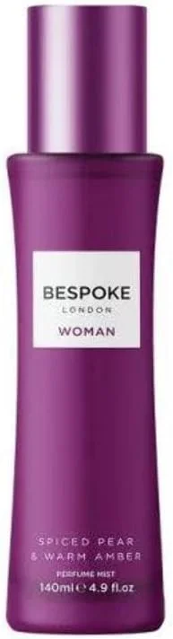 بادی اسپلش زنانه گلابی ادویه دار و عنبر گرم Bespoke Woman | بادی میست با رایحه ماندگار 140 میلی لیتر