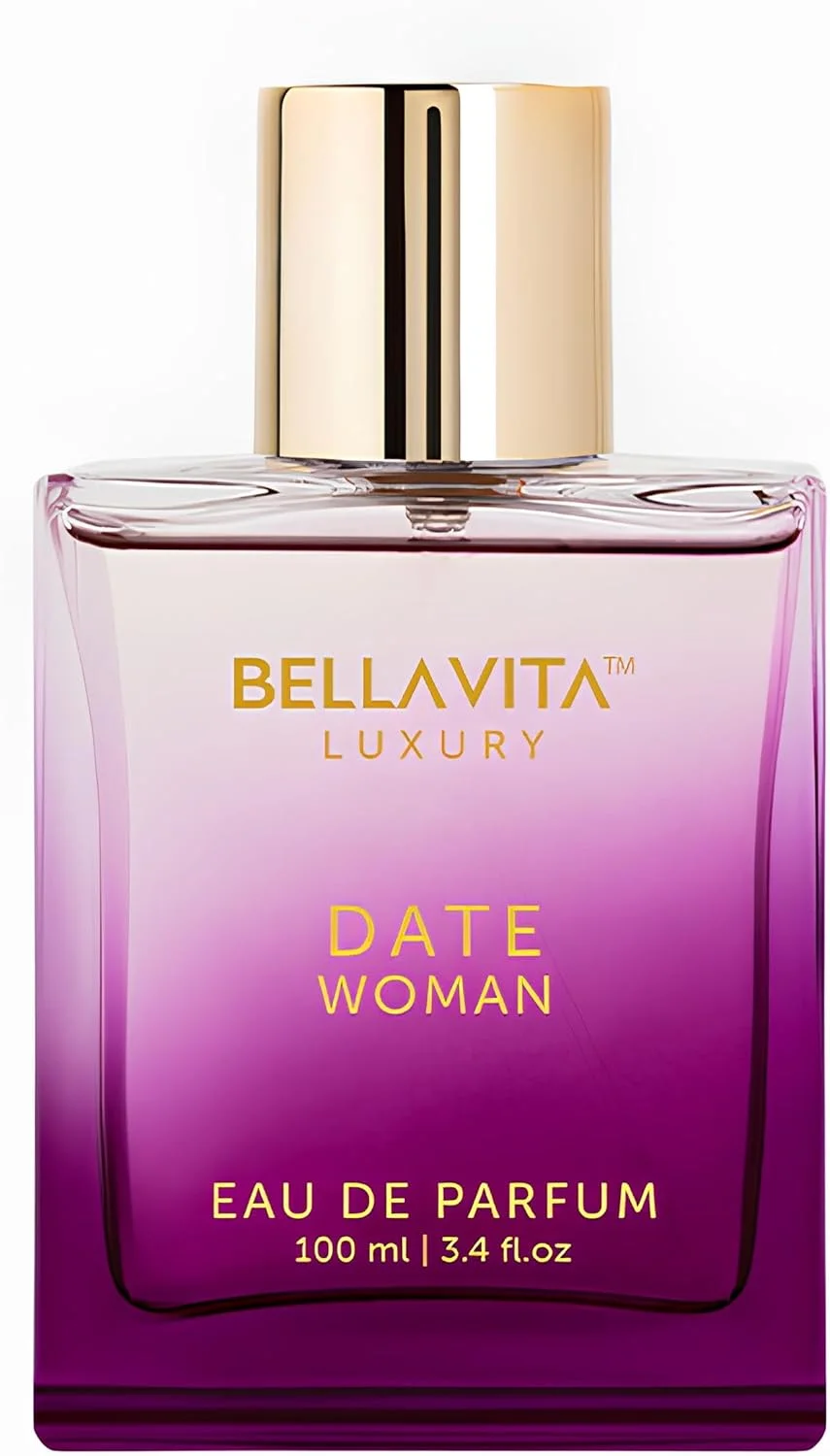 ادکلن زنانه Bella Vita Luxury Date با رایحه گلی، میوه ای و ادویه ای، عطر ماندگار EDP، حجم 100 میلی لیتر
