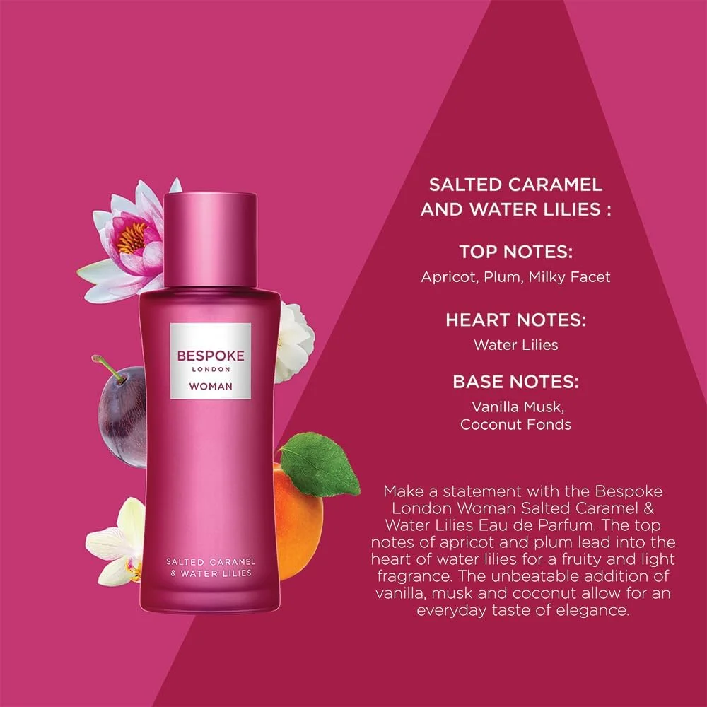 ادکلن زنانه بِسپوک لندن با رایحه کارامل شور و نیلوفرهای آبی، 100 میلی لیتر ادکلن زنانه بِسپوک لندن با رایحه کارامل شور و نیلوفرهای آبی، 100 میلی لیتر