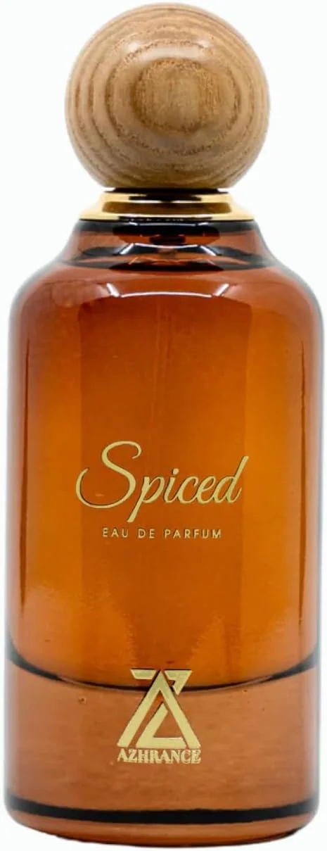 ادکلن ادو پرفیوم اسپایسد آزرنس 100 میلی لیتر | عطر унисекс با دارچین، جوز هندی، سیب و کنیاک | رایحه لوکس ماندگار با آلو، وانیل، بنزوئین و مشک | هدیه ایده آل