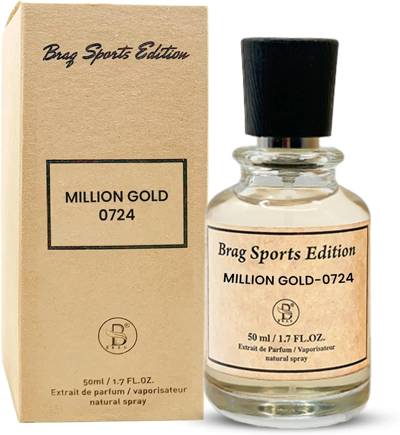 بی براگ اسپورت ادیشن میلیون گلد 0724 | 50 میل اکستریت د پرفیوم | عطر عربی یونیسکس | رایحه ای ماندگار، تند و گرم | عطری فریبنده برای مردان و زنان بی براگ اسپورت ادیشن میلیون گلد 0724 | 50 میل اکستریت د پرفیوم | عطر عربی یونیسکس | رایحه ای ماندگار، تند و گرم | عطری فریبنده برای مردان و زنان