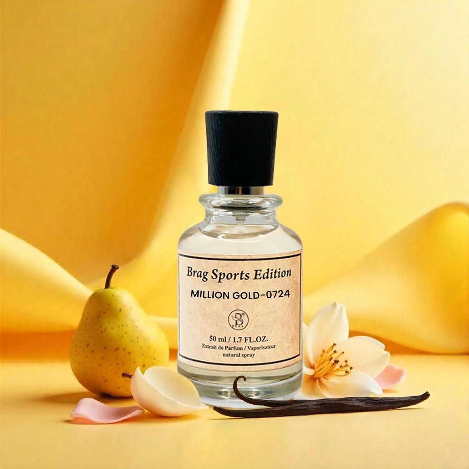 بی براگ اسپورت ادیشن میلیون گلد 0724 | 50 میل اکستریت د پرفیوم | عطر عربی یونیسکس | رایحه ای ماندگار، تند و گرم | عطری فریبنده برای مردان و زنان بی براگ اسپورت ادیشن میلیون گلد 0724 | 50 میل اکستریت د پرفیوم | عطر عربی یونیسکس | رایحه ای ماندگار، تند و گرم | عطری فریبنده برای مردان و زنان