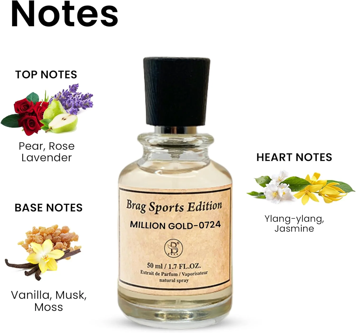 بی براگ اسپورت ادیشن میلیون گلد 0724 | 50 میل اکستریت د پرفیوم | عطر عربی یونیسکس | رایحه ای ماندگار، تند و گرم | عطری فریبنده برای مردان و زنان بی براگ اسپورت ادیشن میلیون گلد 0724 | 50 میل اکستریت د پرفیوم | عطر عربی یونیسکس | رایحه ای ماندگار، تند و گرم | عطری فریبنده برای مردان و زنان