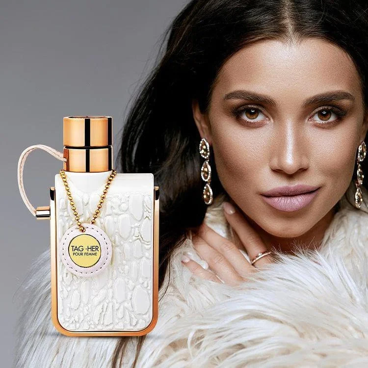 عطر زنانه آرماف تگ هر ادو پرفیوم 100 میلی لیتر - رایحه کهربایی گلی برای بانوان