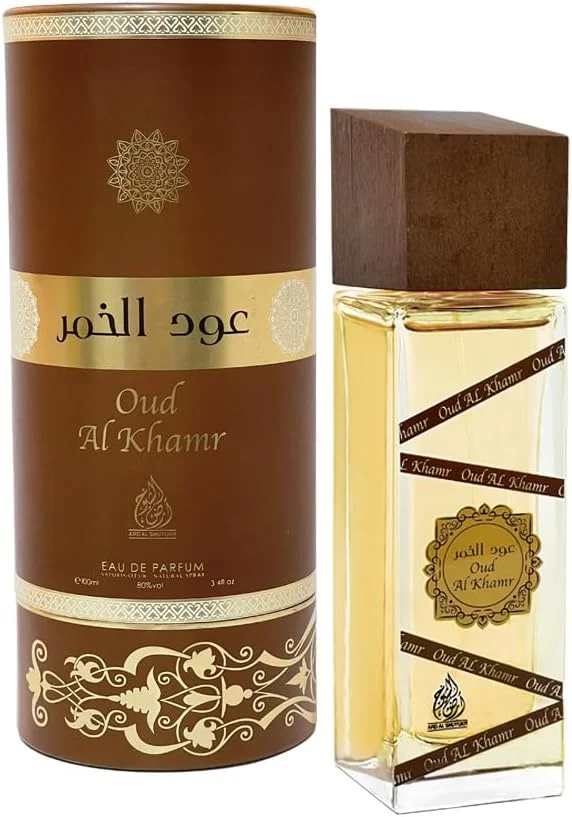 عطر ادو پرفیوم унисекс Ard Al Shuyukh Oud Al Khamr 100 میلی لیتر - رایحه میوه ای و گلی نفیس با رایحه های میوه گل ساعتی، عود و چرم عطر ادو پرفیوم унисекс Ard Al Shuyukh Oud Al Khamr 100 میلی لیتر - رایحه میوه ای و گلی نفیس با رایحه های میوه گل ساعتی، عود و چرم