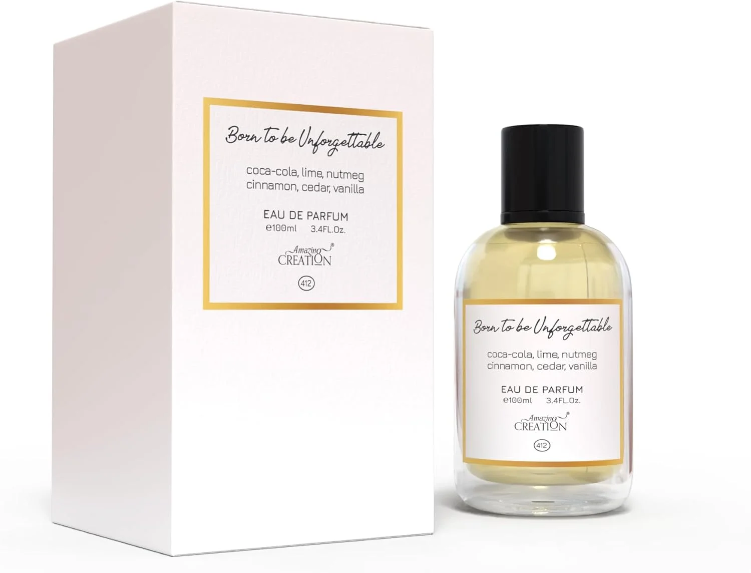 ادکلن یونی‌سکس Amazing Creation مدل Born To Be Unforgettable، حجم 100 میلی‌لیتر