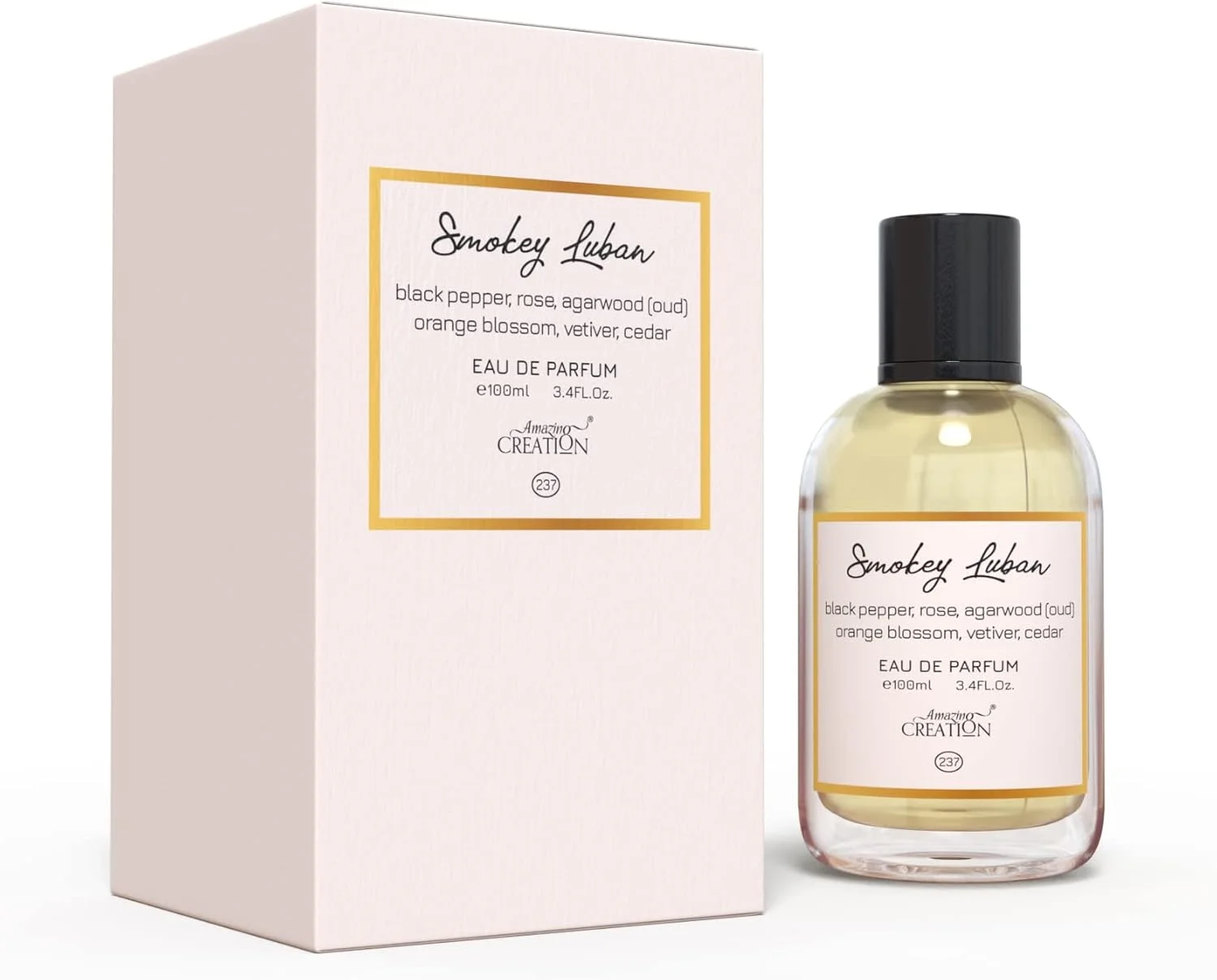 ادکلن унисекс آميزينگ كريشن Smokey Luban EDP حجم 100 میلی لیتر