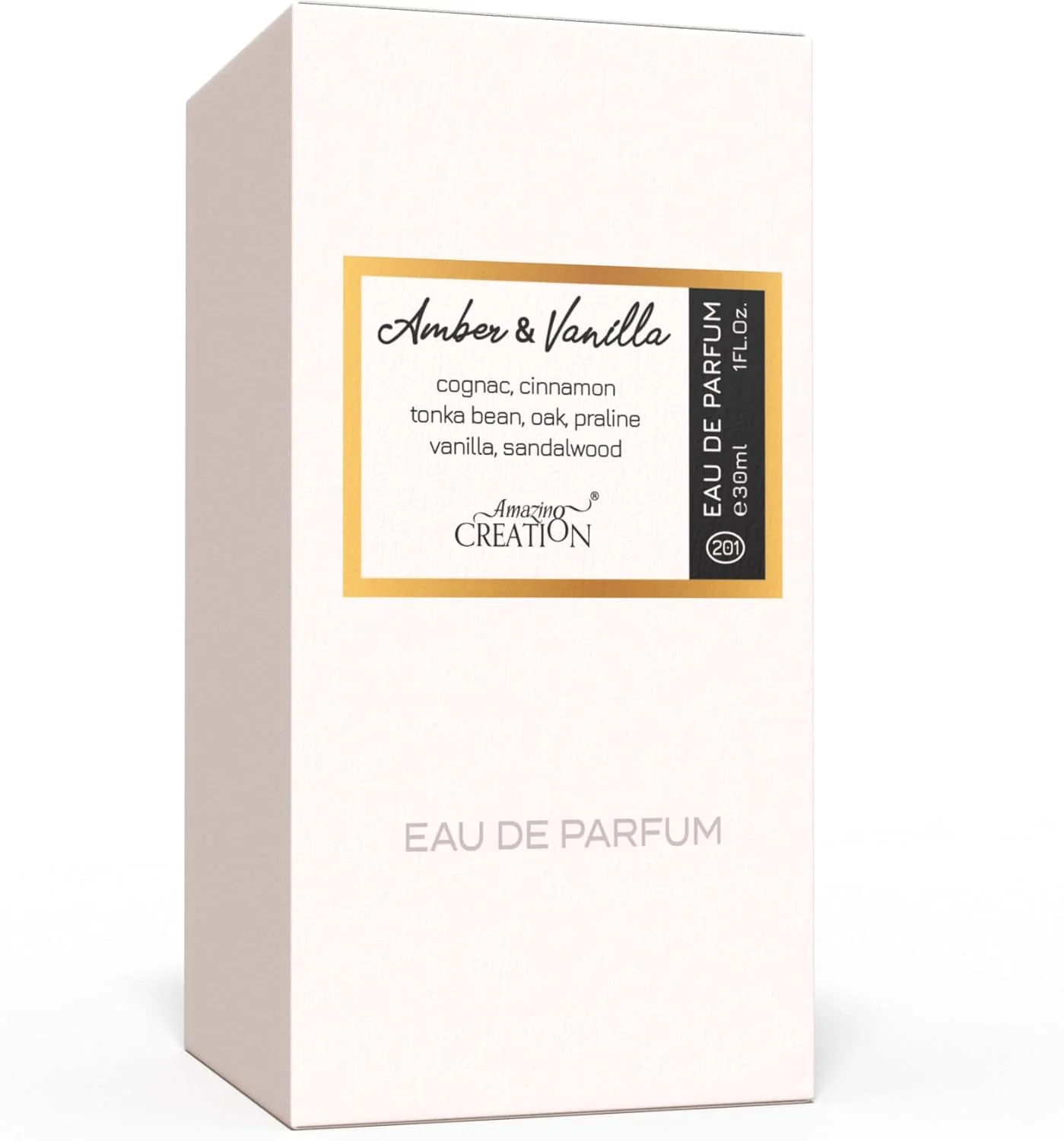 ادکلن زنانه امیزینگ کریشن مدل Amber & Vanilla حجم 30 میلی لیتر