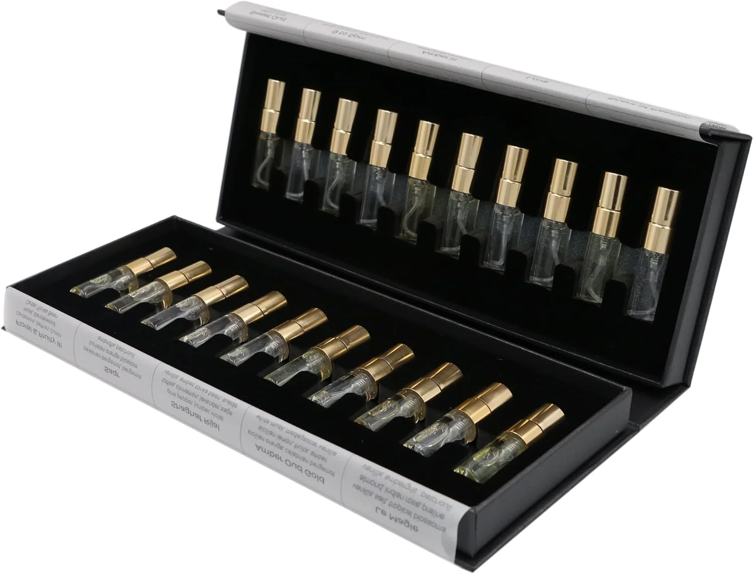 مجموعه کشف آفرینش شگفت انگیز، 20 عطر لوکس، ویال های 3 میلی لیتری ادو پرفیوم، جعبه هدیه مشکی مجموعه کشف آفرینش شگفت انگیز، 20 عطر لوکس، ویال های 3 میلی لیتری ادو پرفیوم، جعبه هدیه مشکی