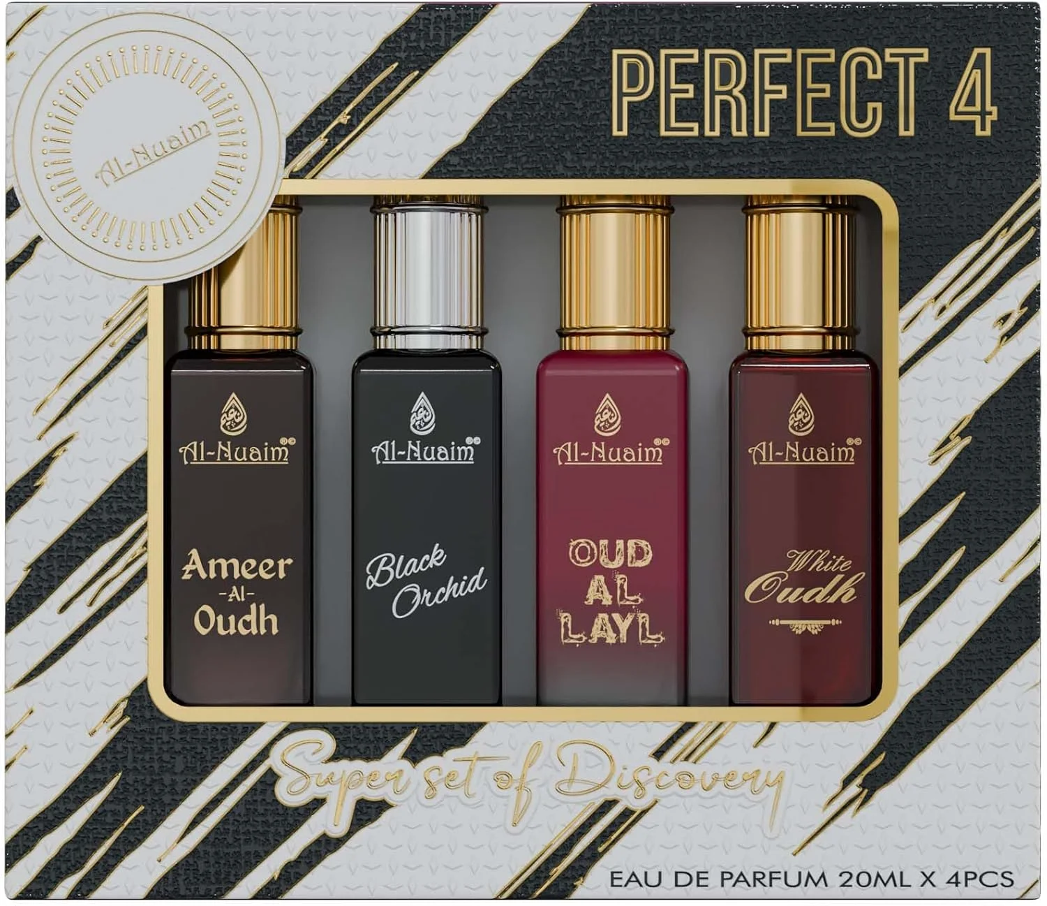ست هدیه ادو پرفیوم 4 در 1 النعیم برای آقایان و بانوان (4 عدد 20 میلی لیتر) (Perffect 4)