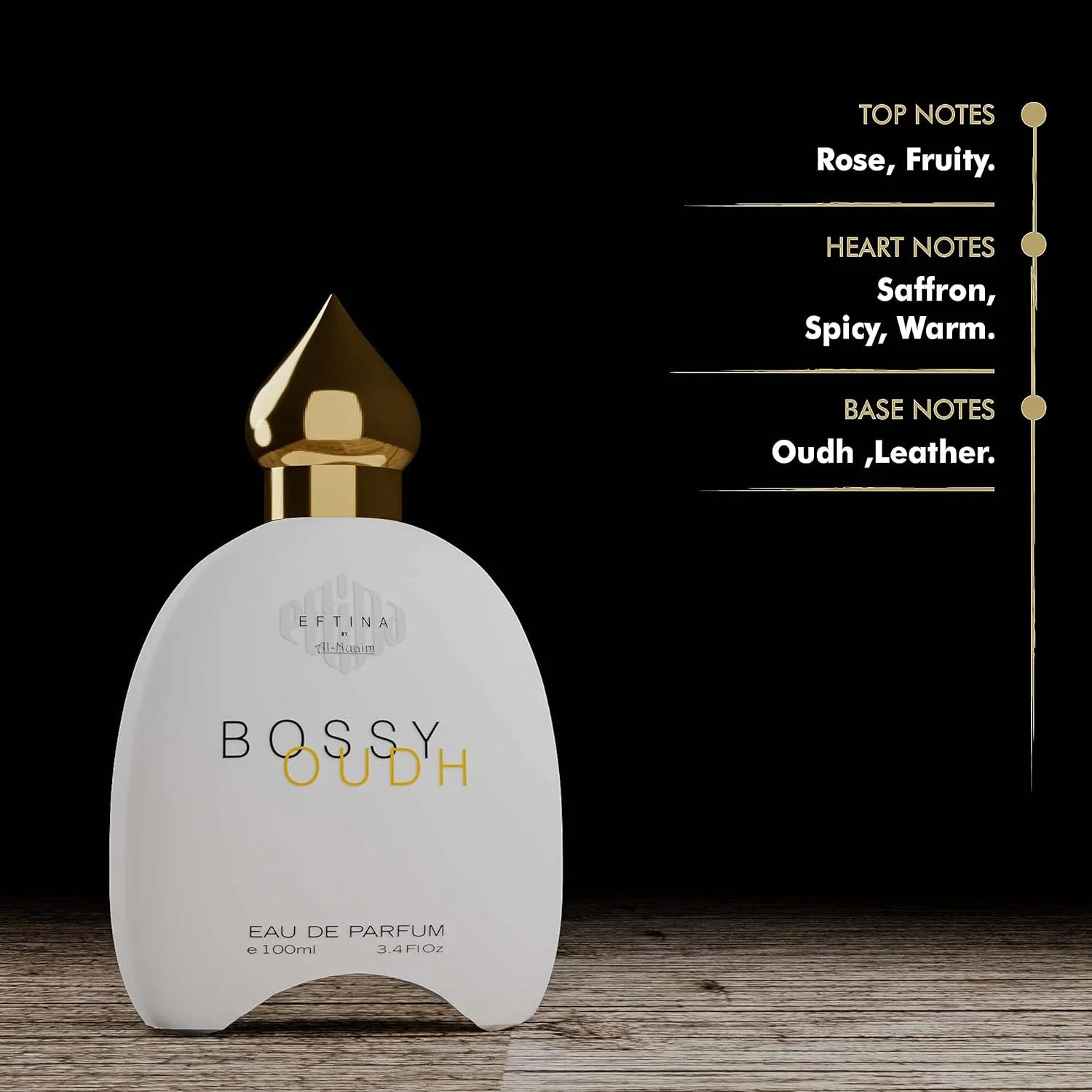 ادو پرفیوم مردانه و زنانه Bossy Oudh از النعیم - 100 میلی لیتر | رایحه لوکس و فریبنده (EFTINA) ادو پرفیوم مردانه و زنانه Bossy Oudh از النعیم - 100 میلی لیتر | رایحه لوکس و فریبنده (EFTINA)