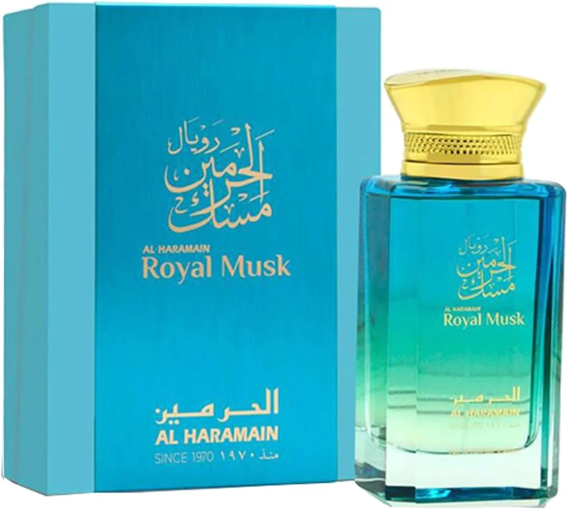 عطر اسپری رویال مشک الحرمین ۱۰۰ میلی لیتر | عطر لوکس و ماندگار унисекс با رایحه ترنج، یاس، گل برف، مشک و موم عسل | عطر عربی ممتاز عطر اسپری رویال مشک الحرمین ۱۰۰ میلی لیتر | عطر لوکس و ماندگار унисекс با رایحه ترنج، یاس، گل برف، مشک و موم عسل | عطر عربی ممتاز