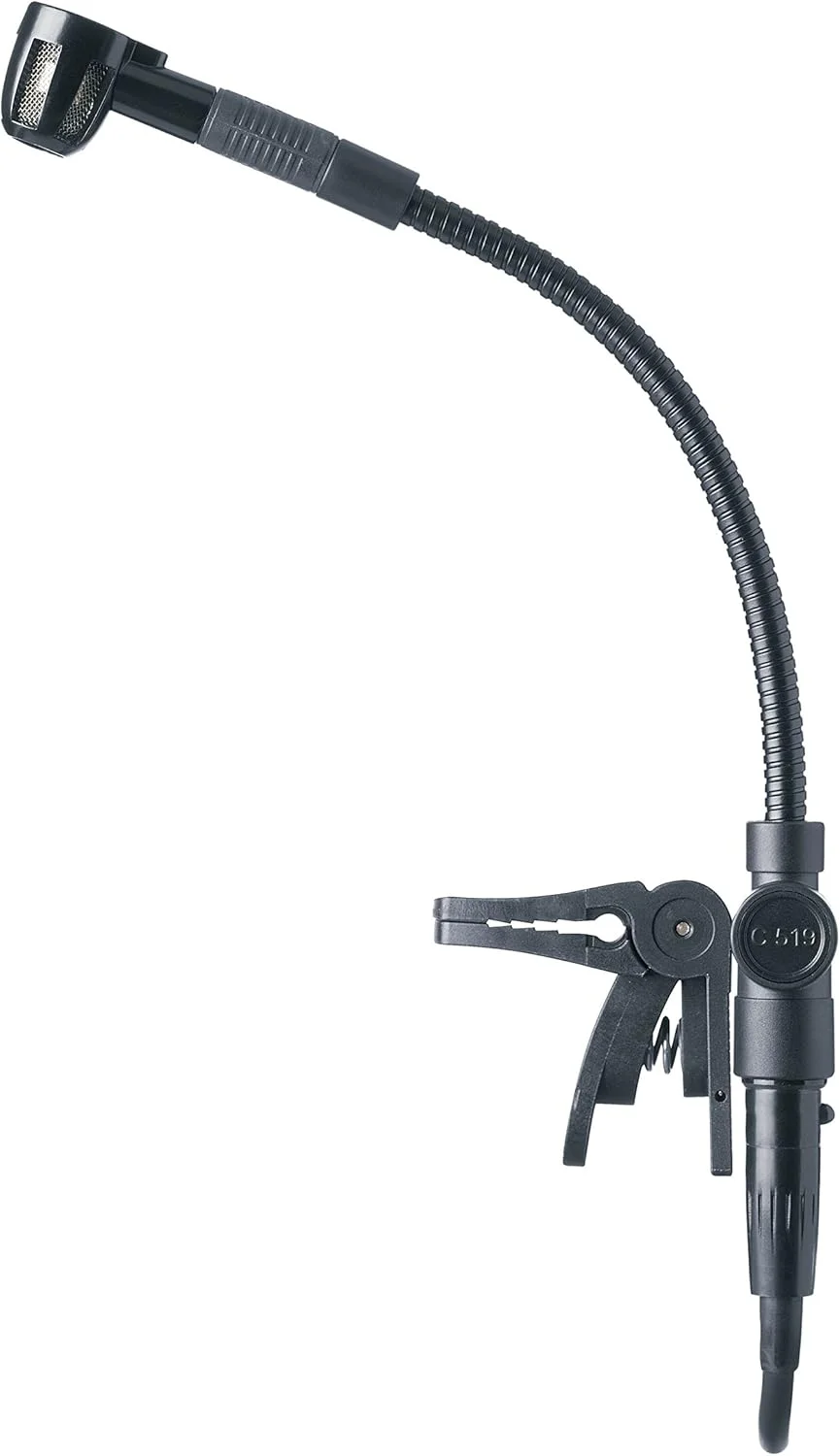 میکروفون کاندنسر مینیاتوری گیره ای حرفه ای AKG C519ML به همراه کابل مینی XLR به مینی XLR و صفحه آداپتور A400 (بسته 1 عددی)