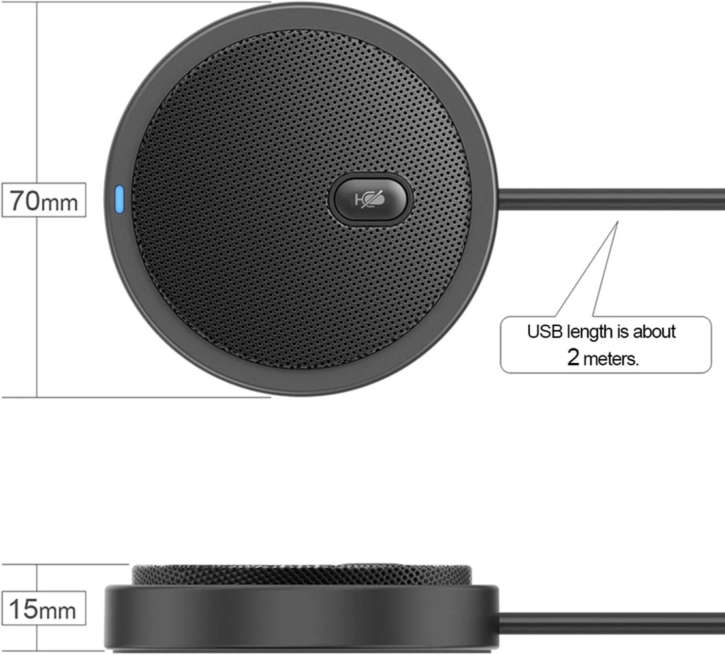 میکروفون کاندنسر اومنی دایرکشنال USB مدل UM02 برای جلسات کاری، کنفرانس، کامپیوتر، لپ تاپ، چت صوتی، بازی های ویدیویی، پخش زنده و ضبط صدا میکروفون کاندنسر اومنی دایرکشنال USB مدل UM02 برای جلسات کاری، کنفرانس، کامپیوتر، لپ تاپ، چت صوتی، بازی های ویدیویی، پخش زنده و ضبط صدا