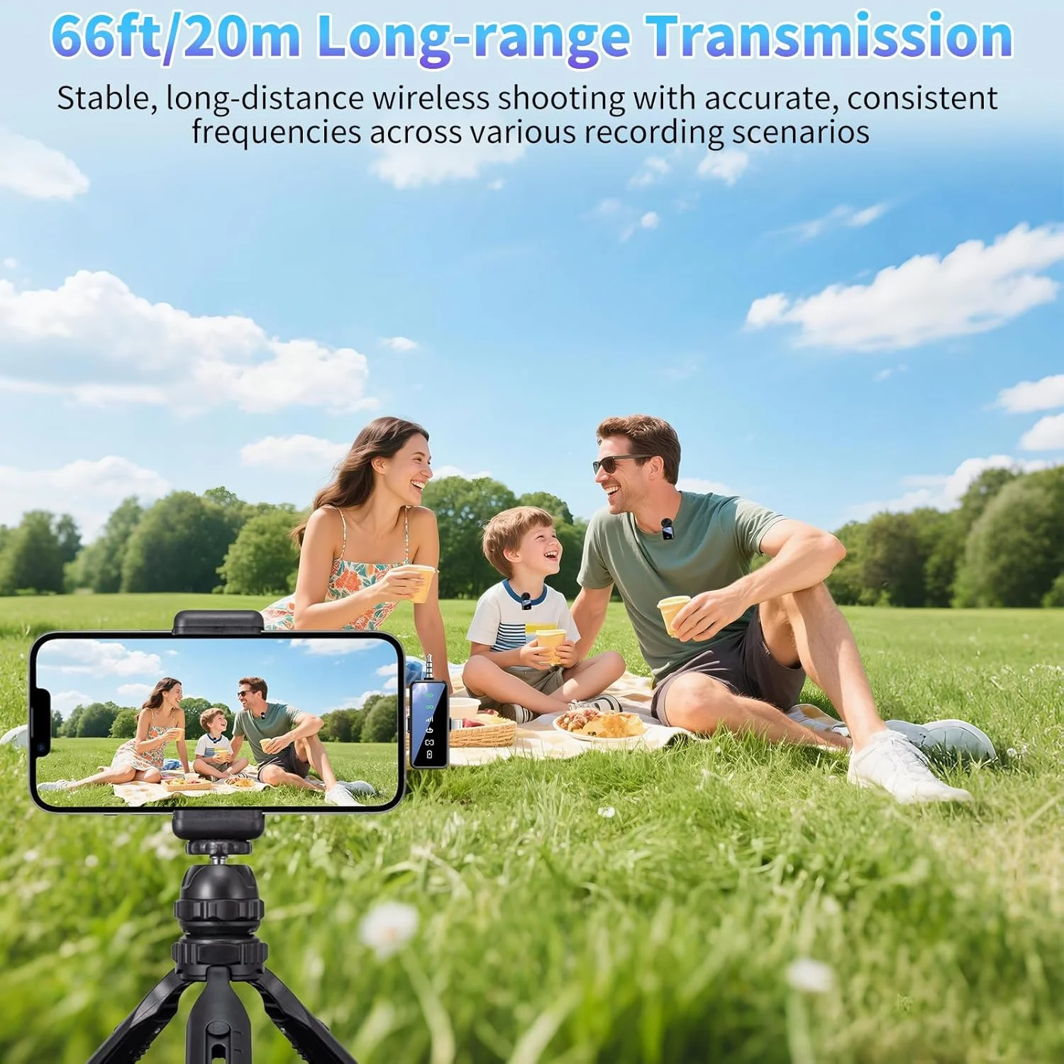 میکروفون یقه ای بی سیم LENND، میکروفون بی سیم 3 در 1 برای آیفون/اندروید/دوربین، میکروفون بلوتوثی کوچک با قابلیت کاهش نویز برای ضبط مصاحبه، ولاگ، یوتیوب، تیک تاک میکروفون یقه ای بی سیم LENND، میکروفون بی سیم 3 در 1 برای آیفون/اندروید/دوربین، میکروفون بلوتوثی کوچک با قابلیت کاهش نویز برای ضبط مصاحبه، ولاگ، یوتیوب، تیک تاک