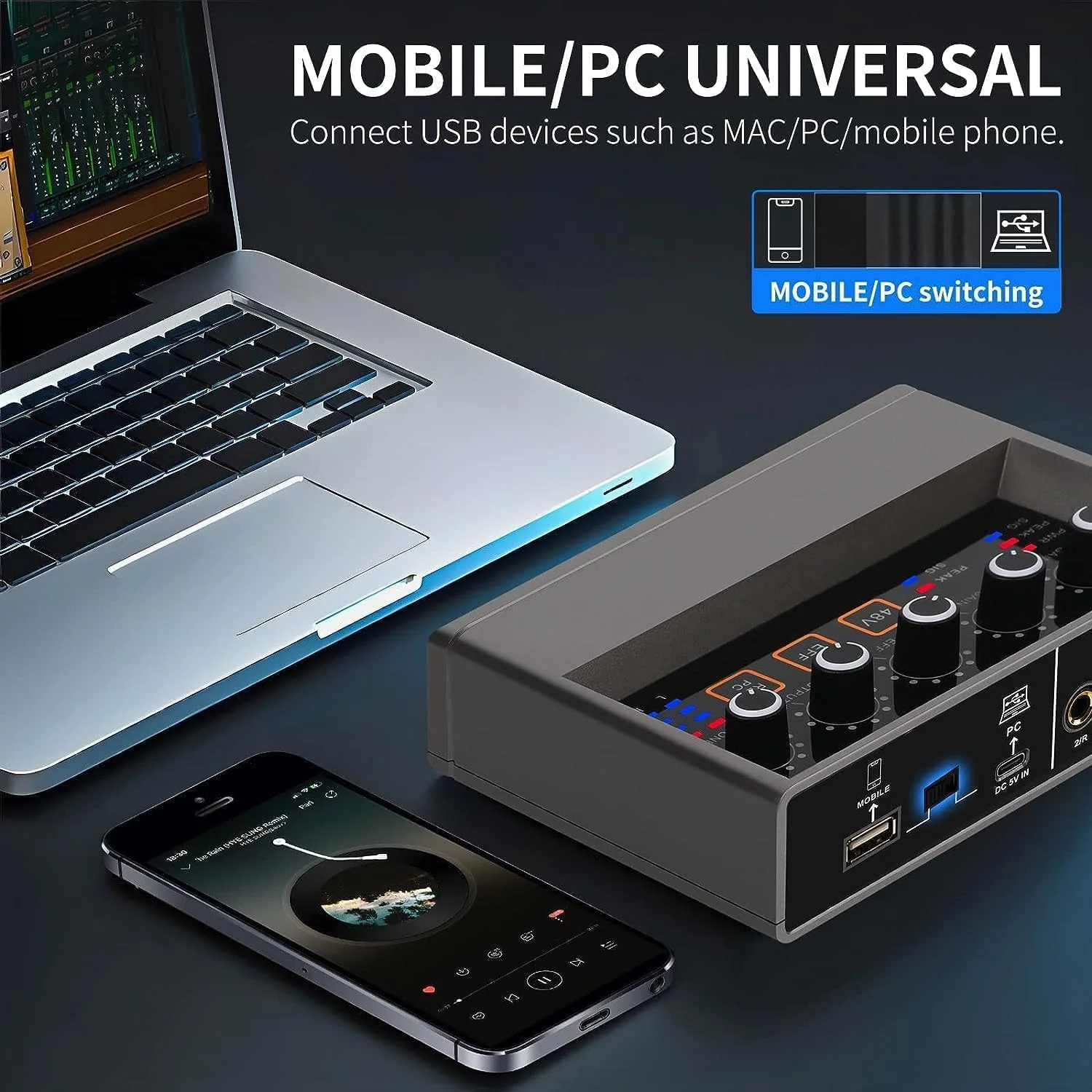 کیت میکروفون کاندنسر DIGIMORE D-410 همراه با تغییر دهنده صدا M300، پکیج استودیویی ضبط میکروفون پادکست برای پادکست، پخش زنده، آواز، کامپیوتر، موبایل و یوتیوب کیت میکروفون کاندنسر DIGIMORE D-410 همراه با تغییر دهنده صدا M300، پکیج استودیویی ضبط میکروفون پادکست برای پادکست، پخش زنده، آواز، کامپیوتر، موبایل و یوتیوب