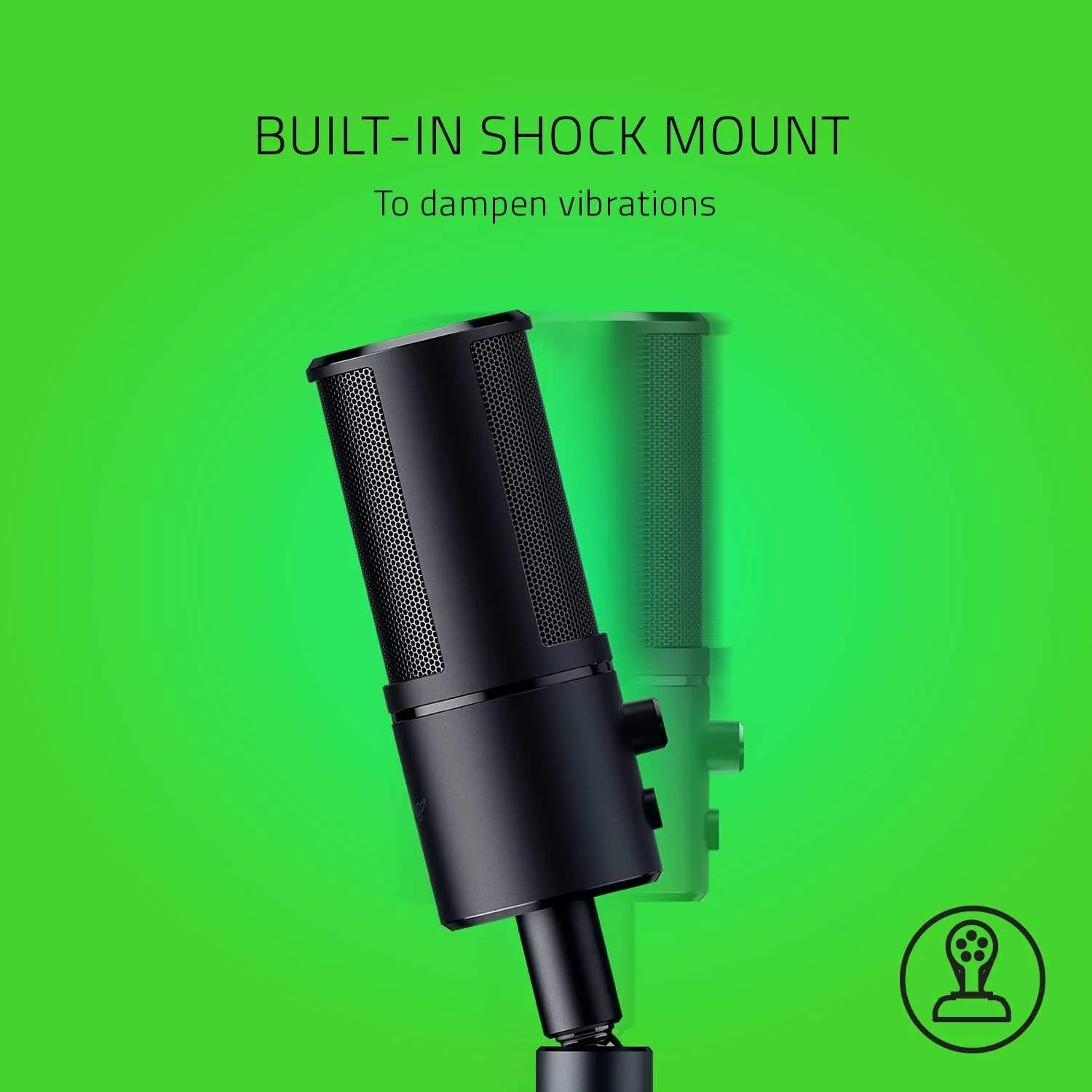 میکروفون استریمینگ Razer Seiren Emote: نمایشگر LED ایموتیکون 8 بیتی، ایموتیکون های واکنش گرا به استریم، میکروفون کندانسور Hypercardioid، پایه ضد لرزش داخلی، پایه قابل تنظیم ارتفاع و زاویه، مشکی کلاسیک میکروفون استریمینگ Razer Seiren Emote: نمایشگر LED ایموتیکون 8 بیتی، ایموتیکون های واکنش گرا به استریم، میکروفون کندانسور Hypercardioid، پایه ضد لرزش داخلی، پایه قابل تنظیم ارتفاع و زاویه، مشکی کلاسیک