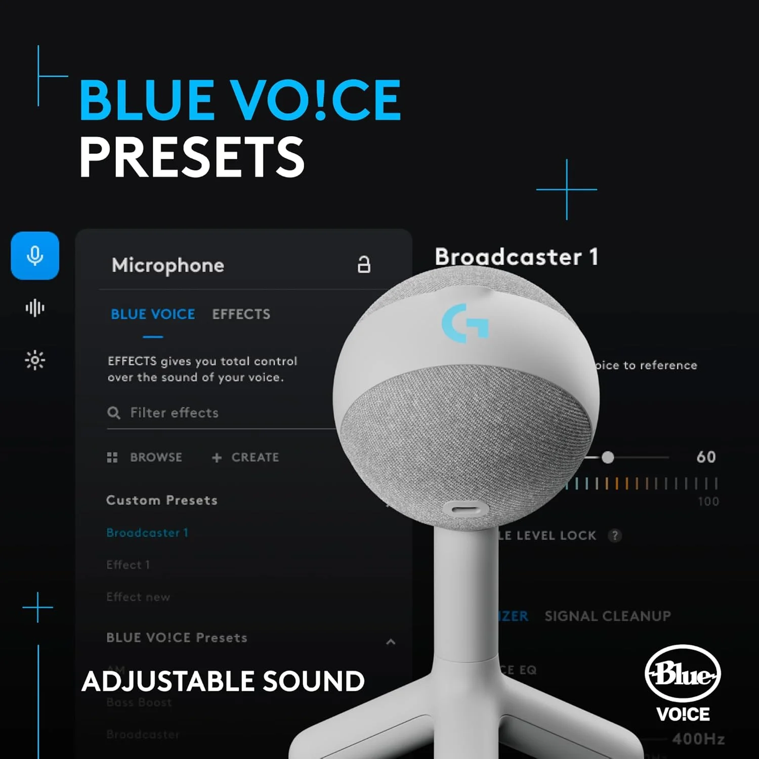 میکروفون گیمینگ کندانسور RGB لاجیتک G Yeti Orb با LIGHTSYNC، میکروفون USB برای استریم، کاردیوئید برای PC/Mac - سفید مایل به کرم میکروفون گیمینگ کندانسور RGB لاجیتک G Yeti Orb با LIGHTSYNC، میکروفون USB برای استریم، کاردیوئید برای PC/Mac - سفید مایل به کرم