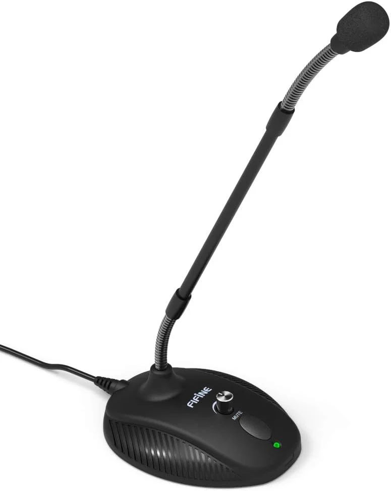 میکروفون کامپیوتر FIFINE، میکروفون گردن غازی رومیزی، دکمه بی صدا با نشانگر LED، میکروفون USB برای ویندوز/مک. ایده آل برای استریم بازی، یوتیوب، پادکست. (K052) میکروفون کامپیوتر FIFINE، میکروفون گردن غازی رومیزی، دکمه بی صدا با نشانگر LED، میکروفون USB برای ویندوز/مک. ایده آل برای استریم بازی، یوتیوب، پادکست. (K052)