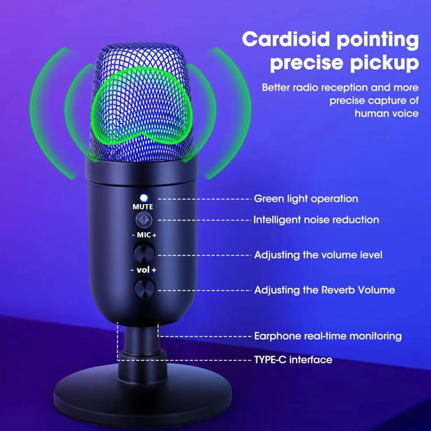 USB Gaming Microphone with RGB Light Noise Cancellation,Desktop Computer Mic,Condenser Podcast Mic for Studio Recording YouTube Streaming PC Mac PS4/5 USB Gaming Microphone with RGB Light Noise Cancellation,Desktop Computer Mic,Condenser Podcast Mic for Studio Recording YouTube Streaming PC Mac PS4/5