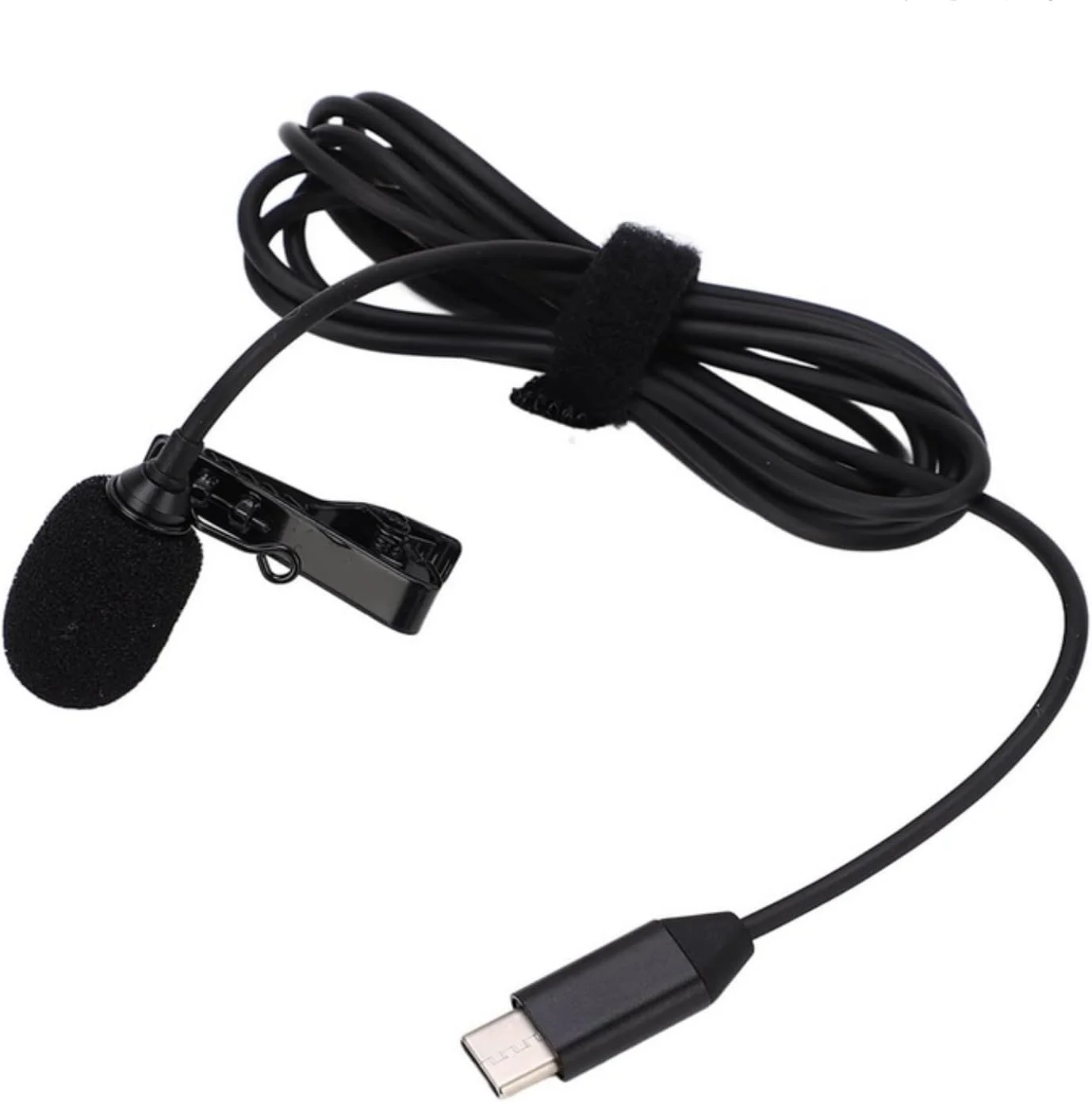میکروفون یقه‌ای SKEIDO مدل Type C، کندانسور چند جهته، میکروفون ضبط صدا با قابلیت ضد تداخل، میکروفون یقه‌ای سازگار با Insta360 ONE X2 X3