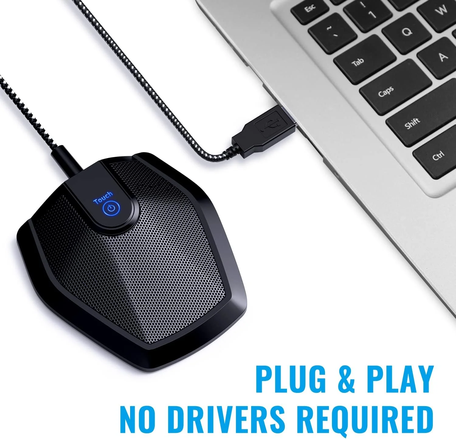 میکروفون USB کنفرانسی TONOR، میکروفون کندانسور همه جهته کامپیوتر برای کنفرانس ویدیویی، ضبط صدا، اسکایپ، کلاس آنلاین، گزارشگر دادگاه، سازگار با Plug & Play با کامپیوترهای Mac OS X Windows میکروفون USB کنفرانسی TONOR، میکروفون کندانسور همه جهته کامپیوتر برای کنفرانس ویدیویی، ضبط صدا، اسکایپ، کلاس آنلاین، گزارشگر دادگاه، سازگار با Plug & Play با کامپیوترهای Mac OS X Windows