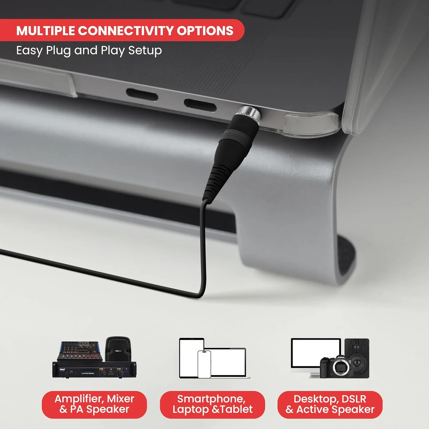 میکروفون هدست کندانسر کاردیوئید Pyle PLM31