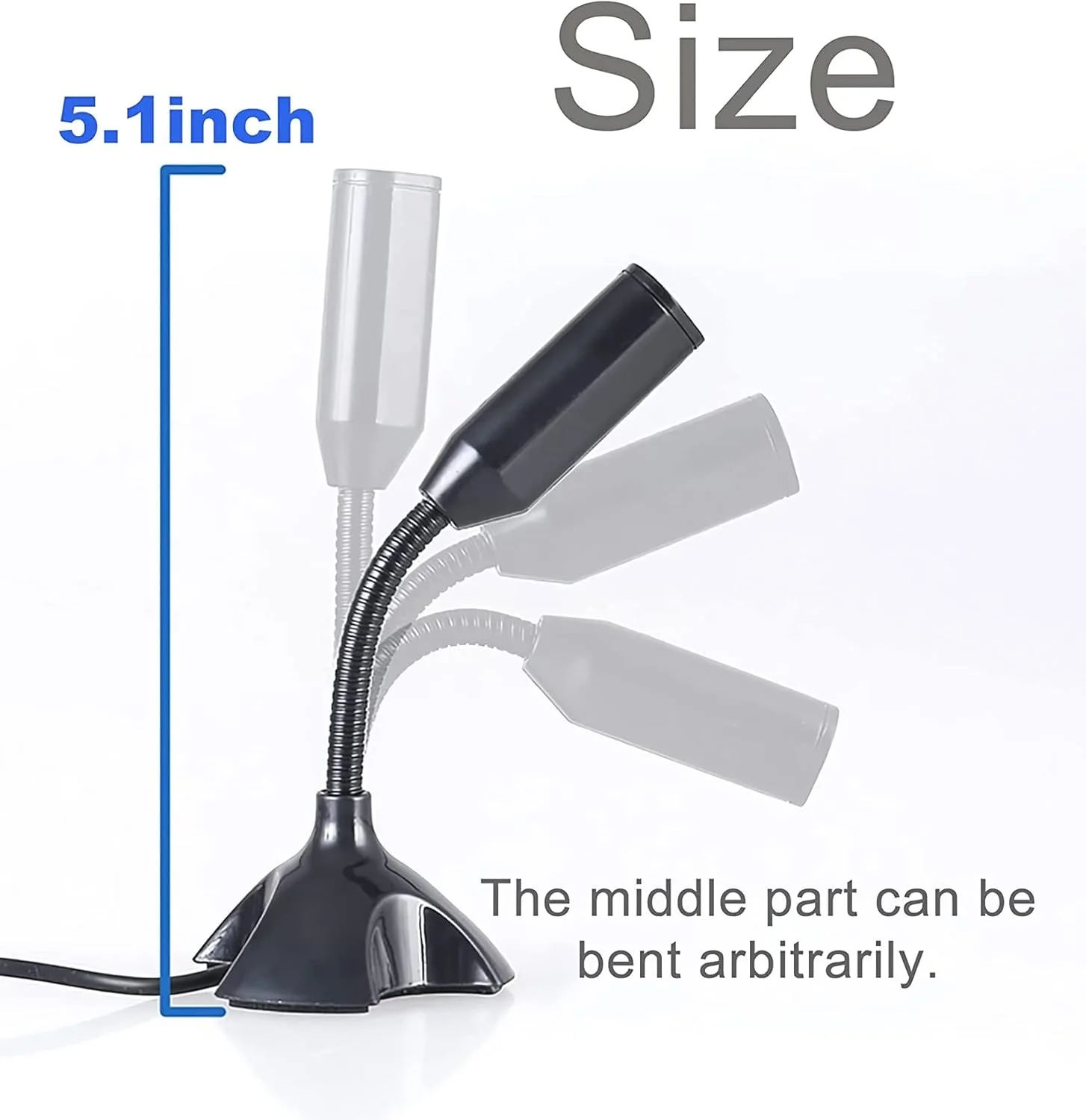 میکروفون USB کوچک برای کامپیوتر رومیزی و لپ تاپ، میکروفون کاندنسر USB قابل حمل با پایه قابل تنظیم، سازگار با PC/Mac، Plug & Play، ایده آل برای جلسه، کلاس آنلاین، بازی، کار از راه دور (مشکی) میکروفون USB کوچک برای کامپیوتر رومیزی و لپ تاپ، میکروفون کاندنسر USB قابل حمل با پایه قابل تنظیم، سازگار با PC/Mac، Plug & Play، ایده آل برای جلسه، کلاس آنلاین، بازی، کار از راه دور (مشکی)