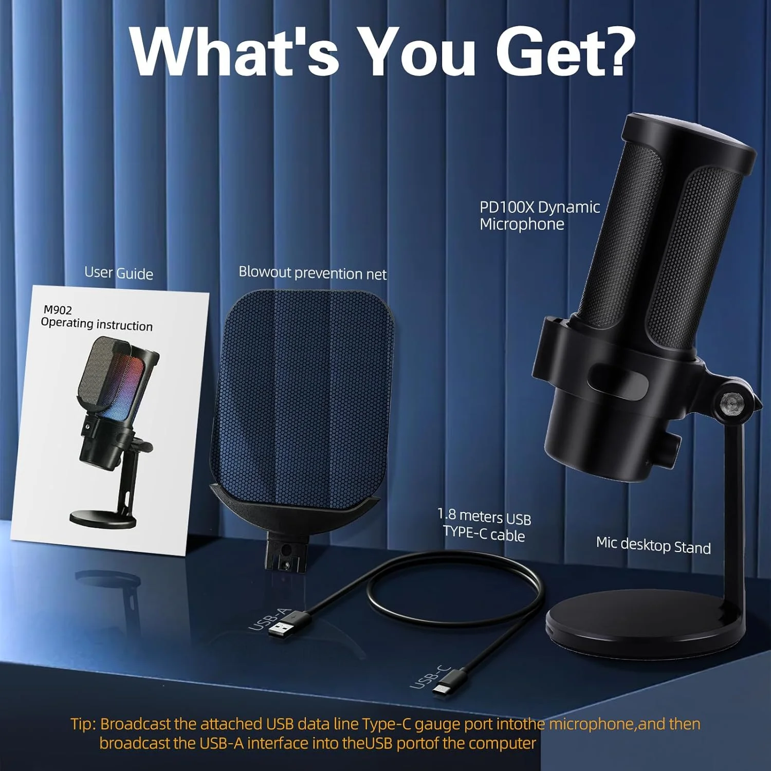 میکروفون USB گیمینگ VCOM، میکروفون دینامیک کاندنسر برای پادکست، با قطع صدای سریع، پایه رومیزی، پاپ فیلتر، نشانگر RGB، شاک مونت، دکمه چرخش گین، سازگار با PS4/5/PC (مشکی) میکروفون USB گیمینگ VCOM، میکروفون دینامیک کاندنسر برای پادکست، با قطع صدای سریع، پایه رومیزی، پاپ فیلتر، نشانگر RGB، شاک مونت، دکمه چرخش گین، سازگار با PS4/5/PC (مشکی)