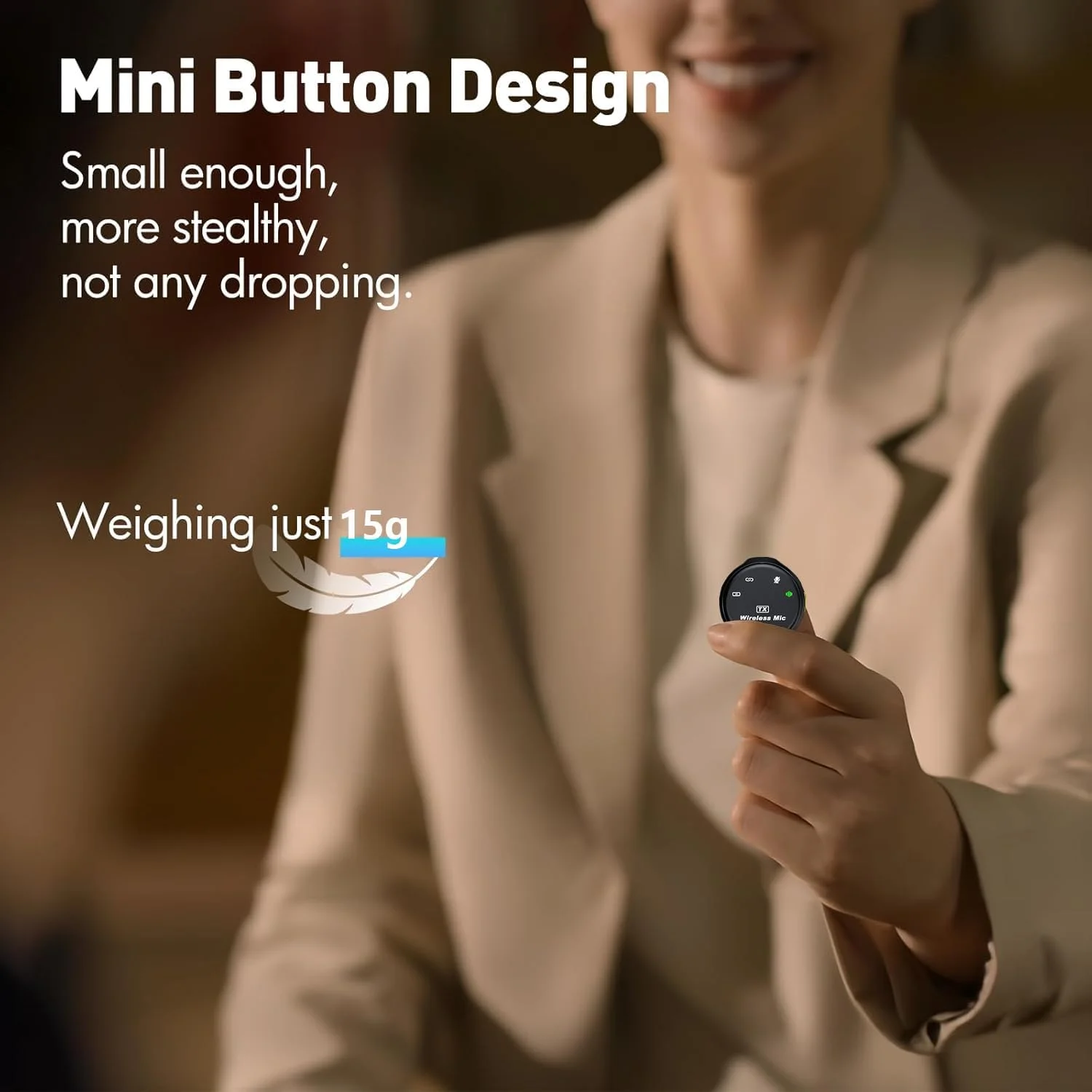 میکروفون یقه ای بی سیم Exrp برای آیفون/اندروید، میکروفون های یقه ای با اتصال لایتنینگ/USB-C، برد 30 متری، میکروفون کندانسور همه جهته برای ضبط ویدیو، مصاحبه، پادکست، ولاگ، یوتیوب میکروفون یقه ای بی سیم Exrp برای آیفون/اندروید، میکروفون های یقه ای با اتصال لایتنینگ/USB-C، برد 30 متری، میکروفون کندانسور همه جهته برای ضبط ویدیو، مصاحبه، پادکست، ولاگ، یوتیوب