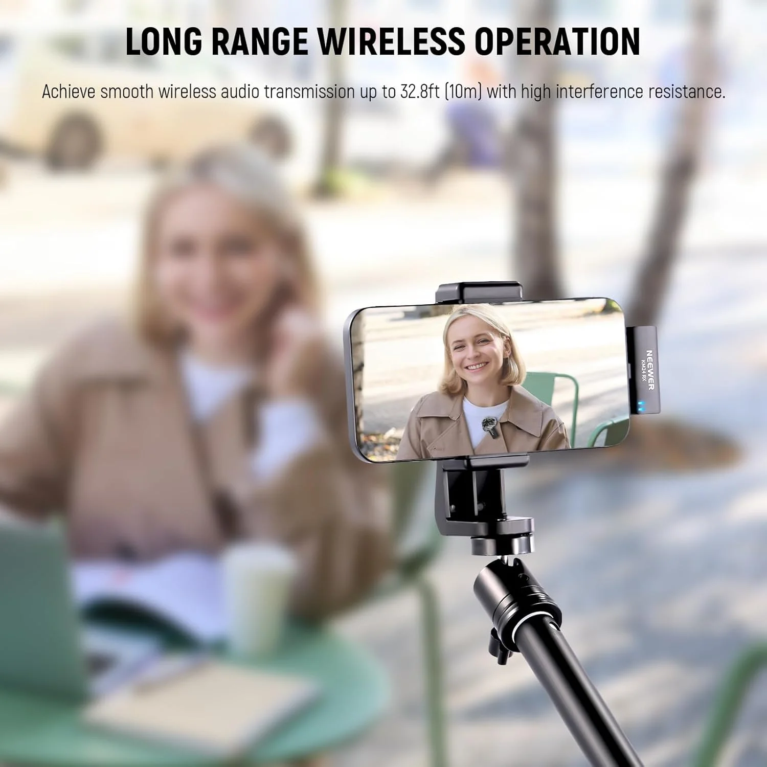 کیت میکروفون یقه ای بی سیم NEEWER برای USB C، میکروفون های دوگانه کندانسور همه جهته با جعبه شارژ، میکروفون های یقه ای حذف نویز سازگار با سری iPhone 15 تلفن های اندرویدی سامسونگ، KM24 کیت میکروفون یقه ای بی سیم NEEWER برای USB C، میکروفون های دوگانه کندانسور همه جهته با جعبه شارژ، میکروفون های یقه ای حذف نویز سازگار با سری iPhone 15 تلفن های اندرویدی سامسونگ، KM24