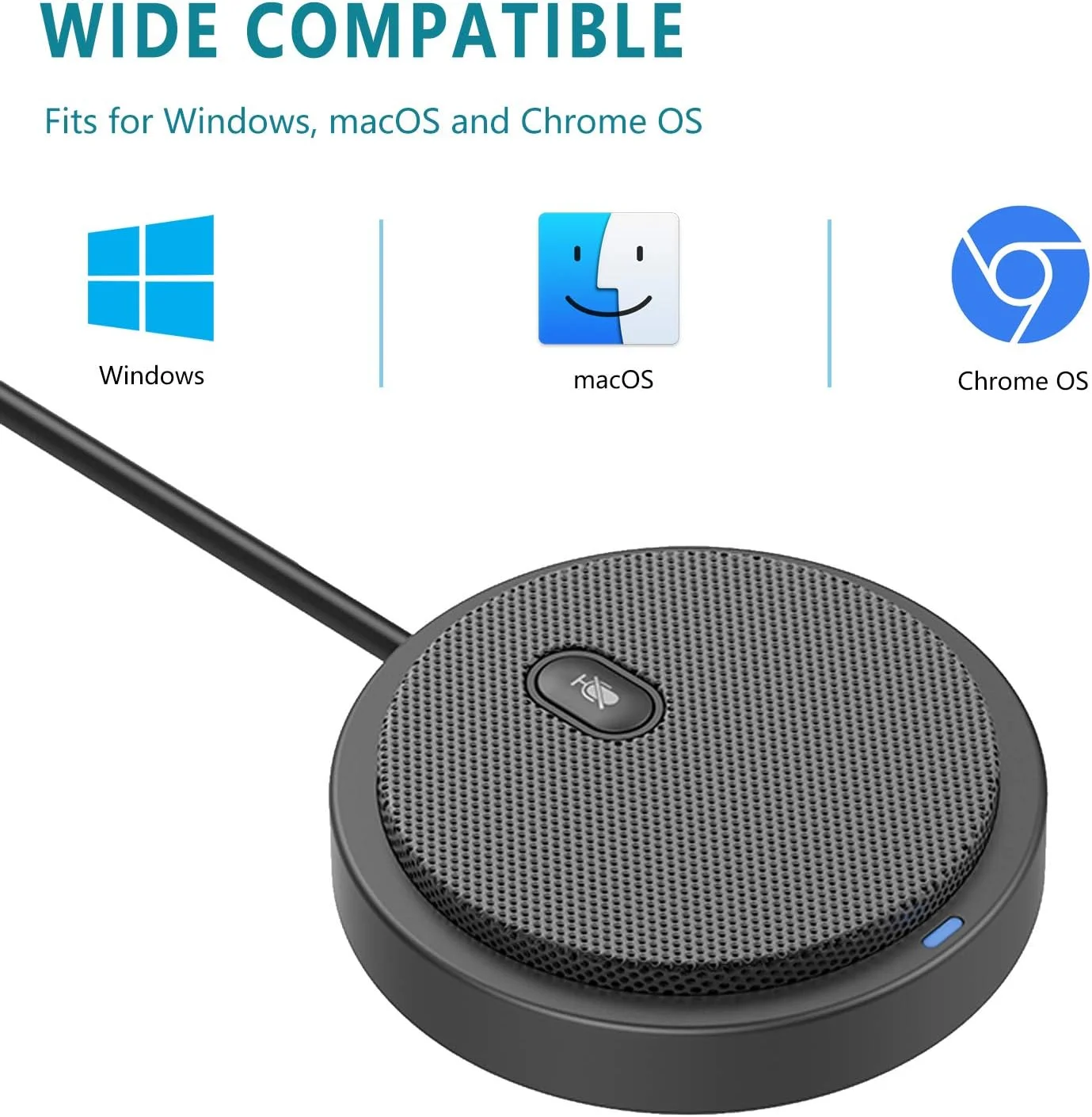 میکروفون کاندنسر USB بونکه 360 درجه اومنی دایرکشنال با کلید قطع صدا میکروفون کاندنسر USB بونکه 360 درجه اومنی دایرکشنال با کلید قطع صدا