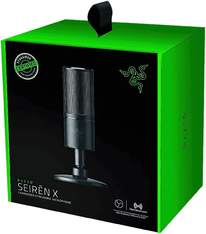 Razer Seiren X Cardioid Condenser Streaming Desktop Microphone - RZ19-02290100-R3M1 Razer Seiren X Cardioid Condenser Streaming Desktop Microphone - RZ19-02290100-R3M1