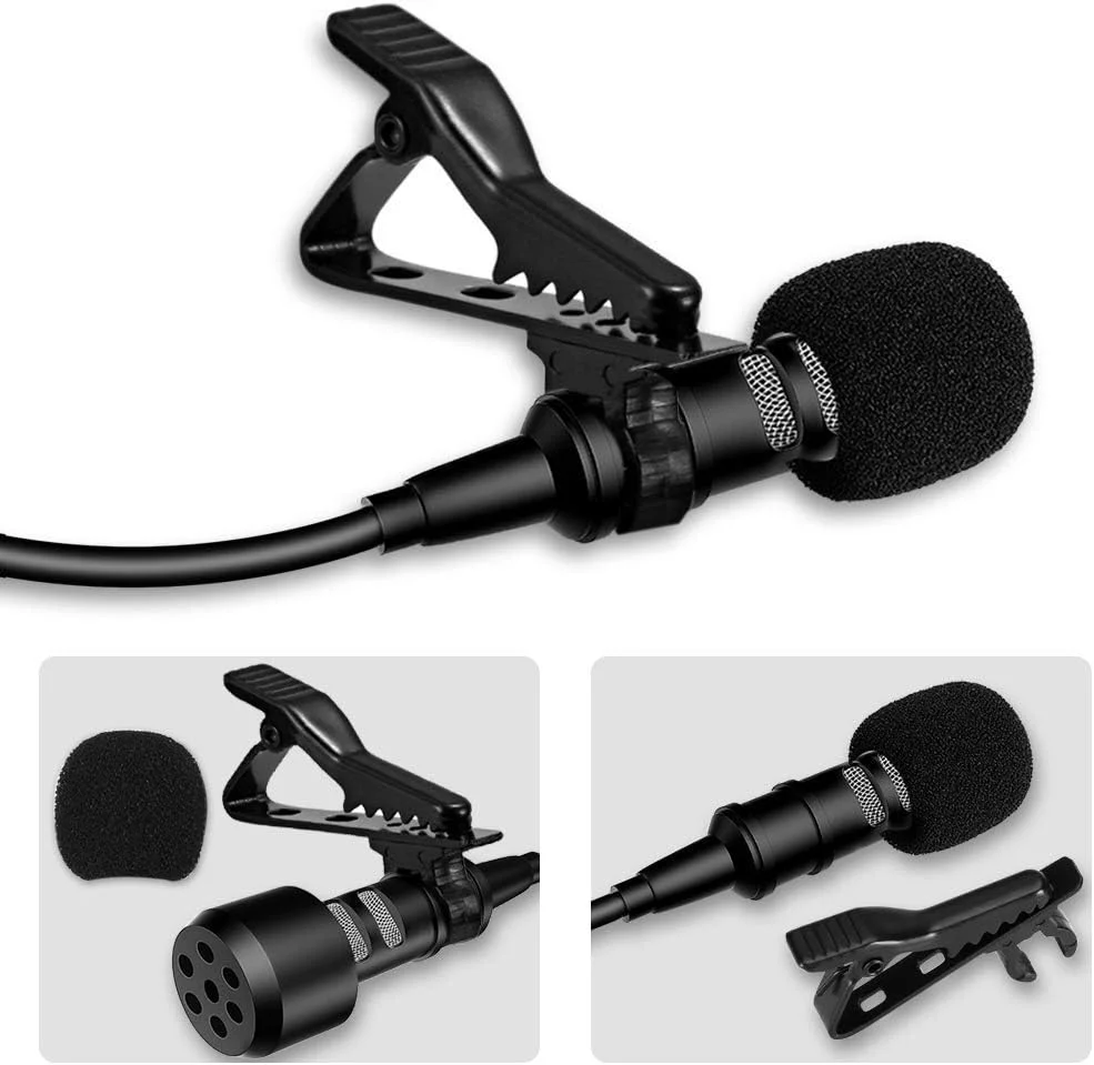 میکروفون گیره ای AGPTEK، میکروفون کندانسور اومنی دایرکشنال یقه ای 3.5 میلی متری برای گوشی های هوشمند اندروید سامسونگ سونی هواوی شیائومی، دستگاه های موبایل، کامپیوتر، لپ تاپ میکروفون گیره ای AGPTEK، میکروفون کندانسور اومنی دایرکشنال یقه ای 3.5 میلی متری برای گوشی های هوشمند اندروید سامسونگ سونی هواوی شیائومی، دستگاه های موبایل، کامپیوتر، لپ تاپ