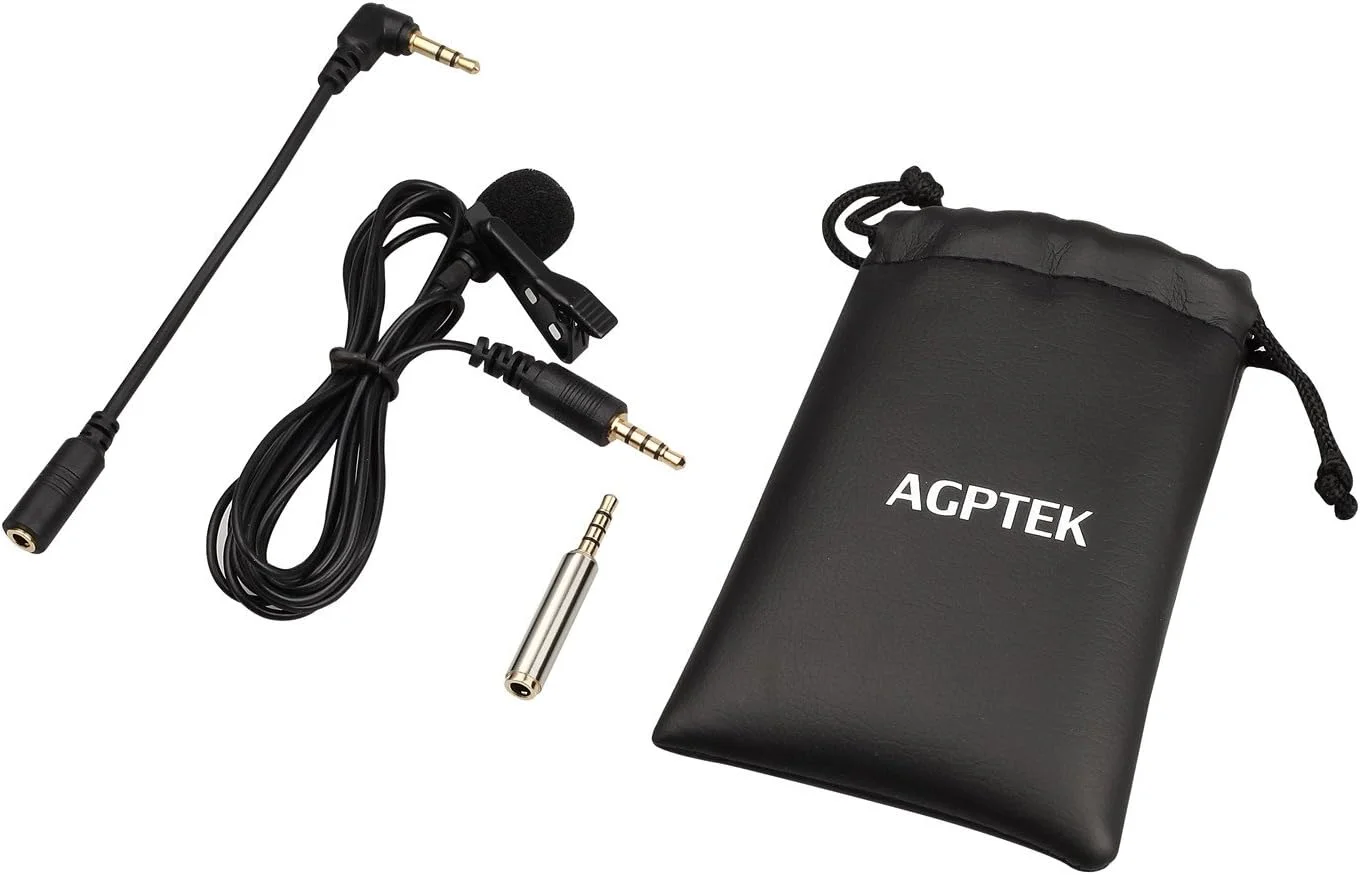 میکروفون گیره ای AGPTEK، میکروفون کندانسور اومنی دایرکشنال یقه ای 3.5 میلی متری برای گوشی های هوشمند اندروید سامسونگ سونی هواوی شیائومی، دستگاه های موبایل، کامپیوتر، لپ تاپ میکروفون گیره ای AGPTEK، میکروفون کندانسور اومنی دایرکشنال یقه ای 3.5 میلی متری برای گوشی های هوشمند اندروید سامسونگ سونی هواوی شیائومی، دستگاه های موبایل، کامپیوتر، لپ تاپ