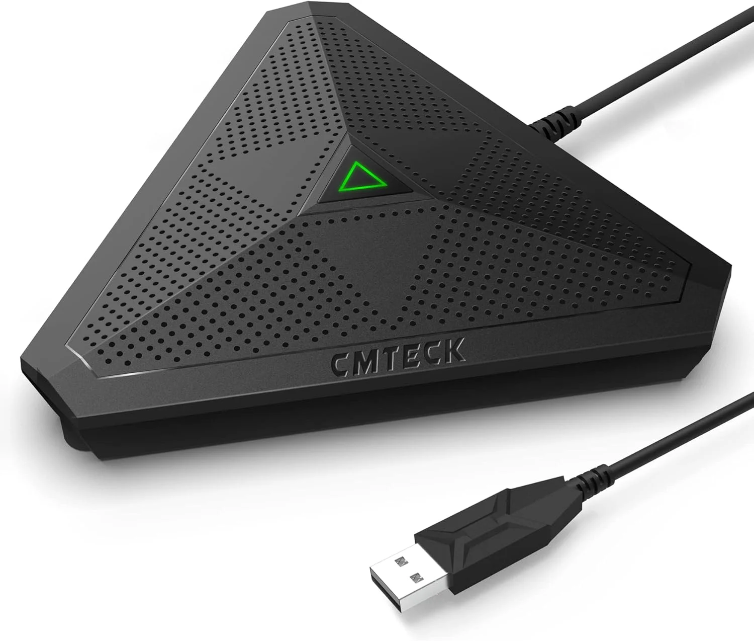 میکروفون کامپیوتر رومیزی USB CMTECK مدل CM001، دکمه قطع صدا با نشانگر LED، میکروفون کنفرانس خازنی همه جهته برای ضبط، استریم، بازی، اسکایپ (ویندوز/مک) میکروفون کامپیوتر رومیزی USB CMTECK مدل CM001، دکمه قطع صدا با نشانگر LED، میکروفون کنفرانس خازنی همه جهته برای ضبط، استریم، بازی، اسکایپ (ویندوز/مک)