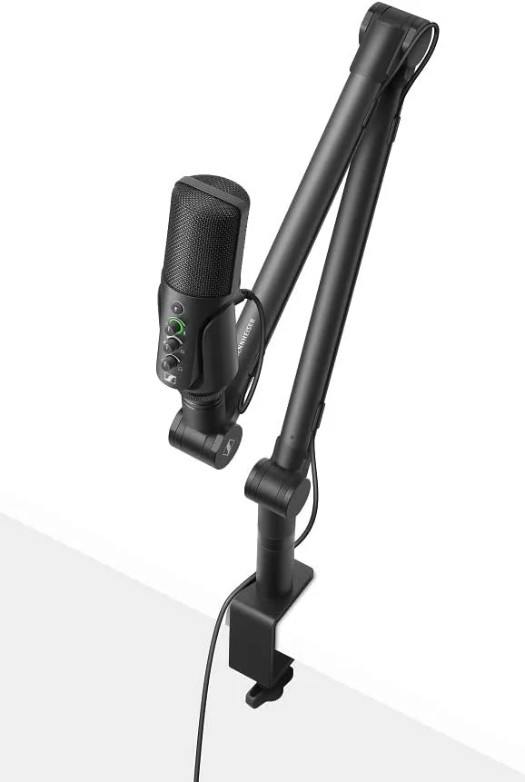 Sennheiser PROfile STREAMING SET with USB Microphone, Boom Arm and Pouch - Plug & Play Design, Perfect for Podcasting & Streaming, Cardioid Condenser Capsule, 3m USB-C Cable - Black (700100) Sennheiser PROfile STREAMING SET with USB Microphone, Boom Arm and Pouch - Plug & Play Design, Perfect for Podcasting & Streaming, Cardioid Condenser Capsule, 3m USB-C Cable - Black (700100)