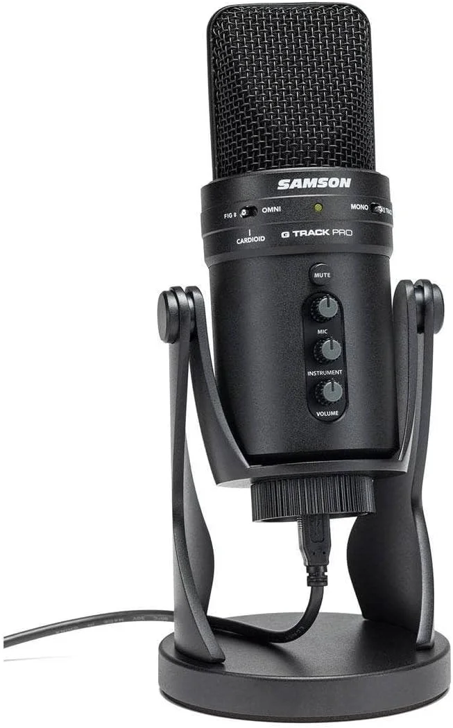 میکروفون USB کاندنسر حرفه ای Samson G-Track Pro با رابط صوتی میکروفون USB کاندنسر حرفه ای Samson G-Track Pro با رابط صوتی