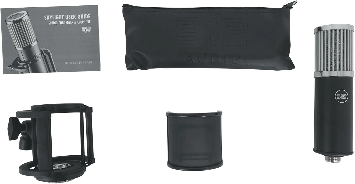 میکروفون خازنی دیافراگم بزرگ XLR مدل 512 Audio Skylight برای پادکست، استریم و ضبط وکال میکروفون خازنی دیافراگم بزرگ XLR مدل 512 Audio Skylight برای پادکست، استریم و ضبط وکال