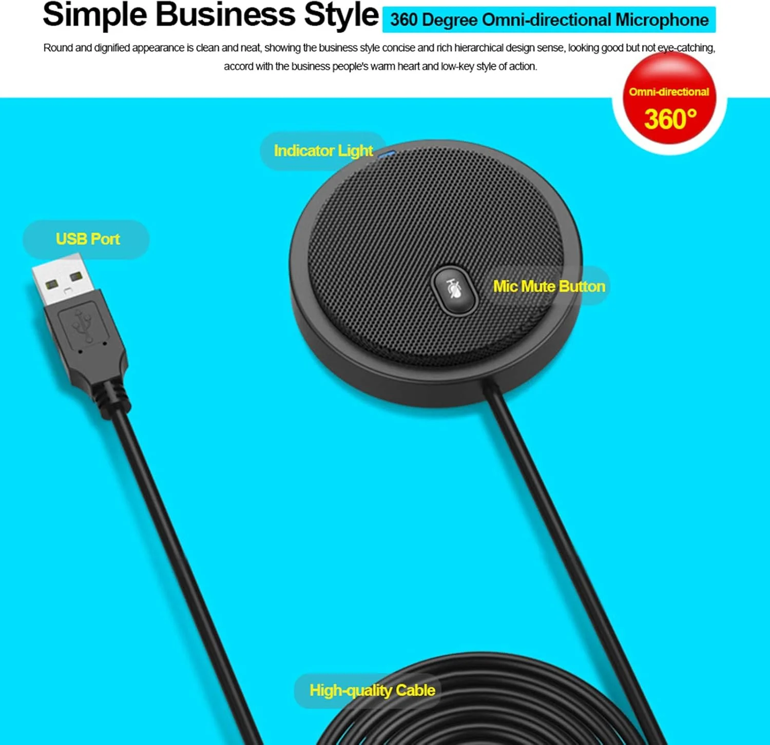 میکروفون کاندنسر USB همه جهته UM02 برای جلسات کاری، کنفرانس، کامپیوتر، لپ تاپ، چت صوتی، بازی های ویدیویی، پخش زنده، دریافت صدا میکروفون کاندنسر USB همه جهته UM02 برای جلسات کاری، کنفرانس، کامپیوتر، لپ تاپ، چت صوتی، بازی های ویدیویی، پخش زنده، دریافت صدا