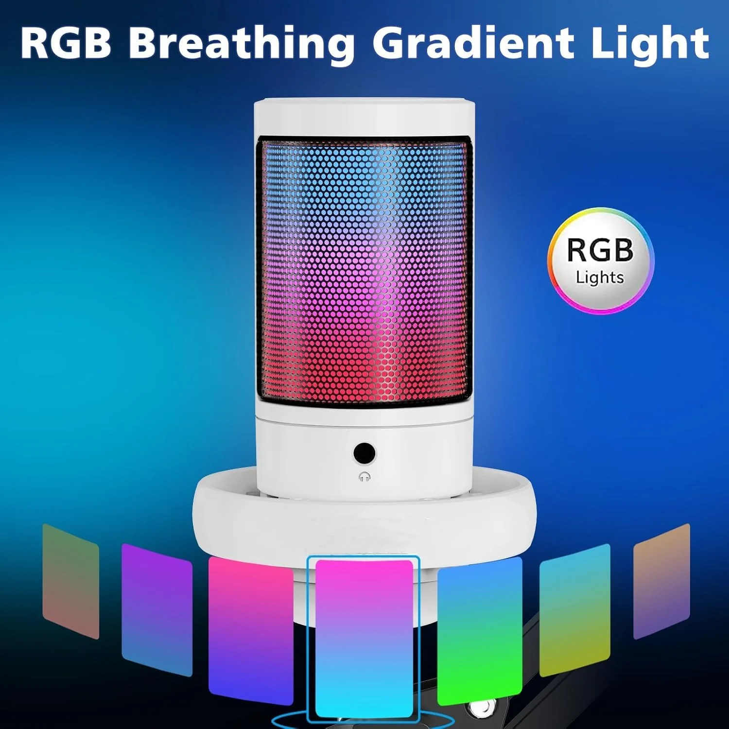 میکروفون گیمینگ RGB برای PS4/5 PC و MAC، با بازوی بوم، فیلتر پاپ، قطع صدا، مانیتورینگ، میکروفون ضبط پادکست گیمر کندانسور حذف نویز 192kHz/24Bit برای استریمینگ Twitch، Discord، YouTube (سفید) میکروفون گیمینگ RGB برای PS4/5 PC و MAC، با بازوی بوم، فیلتر پاپ، قطع صدا، مانیتورینگ، میکروفون ضبط پادکست گیمر کندانسور حذف نویز 192kHz/24Bit برای استریمینگ Twitch، Discord، YouTube (سفید)
