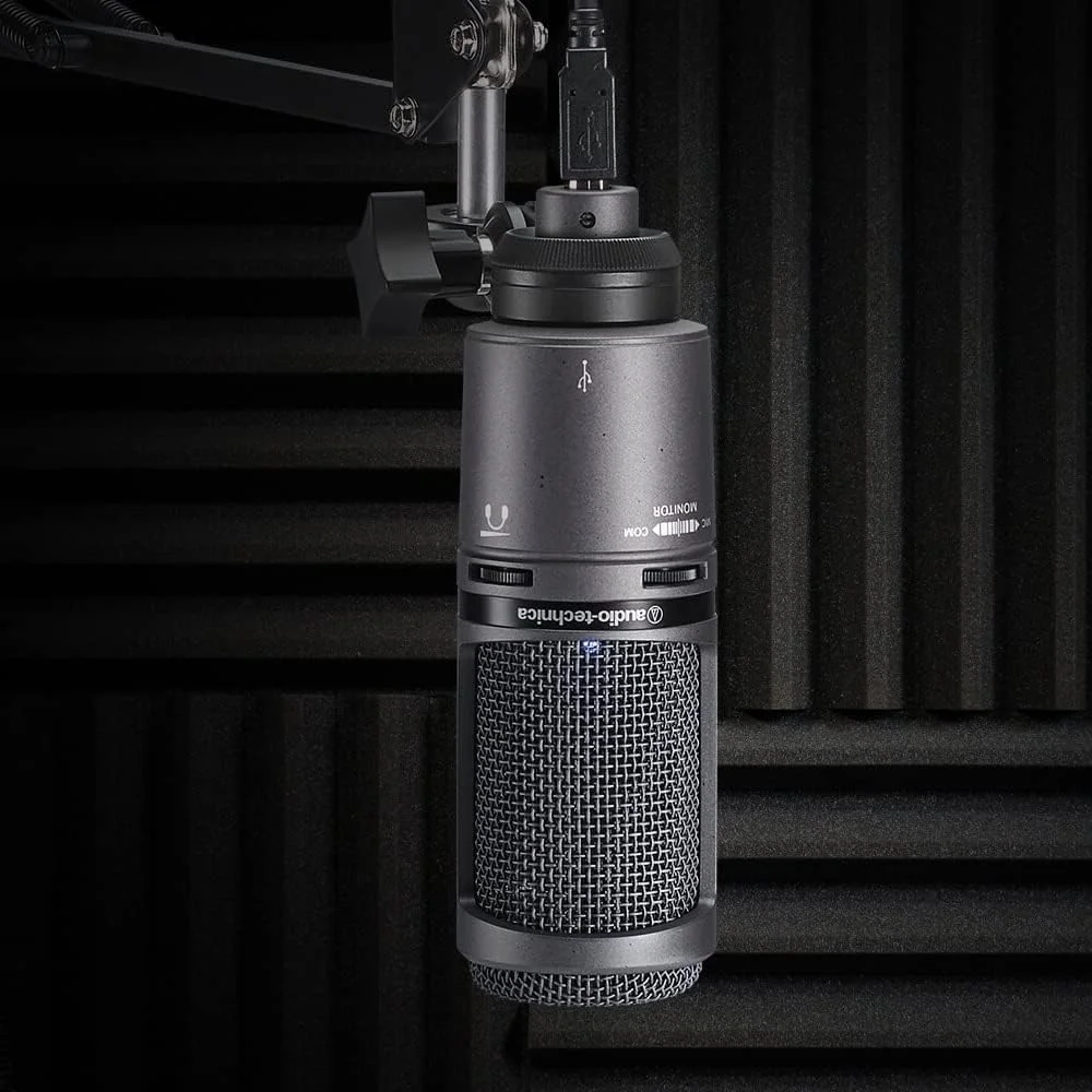 میکروفون USB کاندنسر کاردیوید Audio-Technica AT2020USB+، هدفون داخلی با خروجی بالا، کنترل میکس، مبدل A/D با 16 بیت، مشکی | AT2020USB+ میکروفون USB کاندنسر کاردیوید Audio-Technica AT2020USB+، هدفون داخلی با خروجی بالا، کنترل میکس، مبدل A/D با 16 بیت، مشکی | AT2020USB+