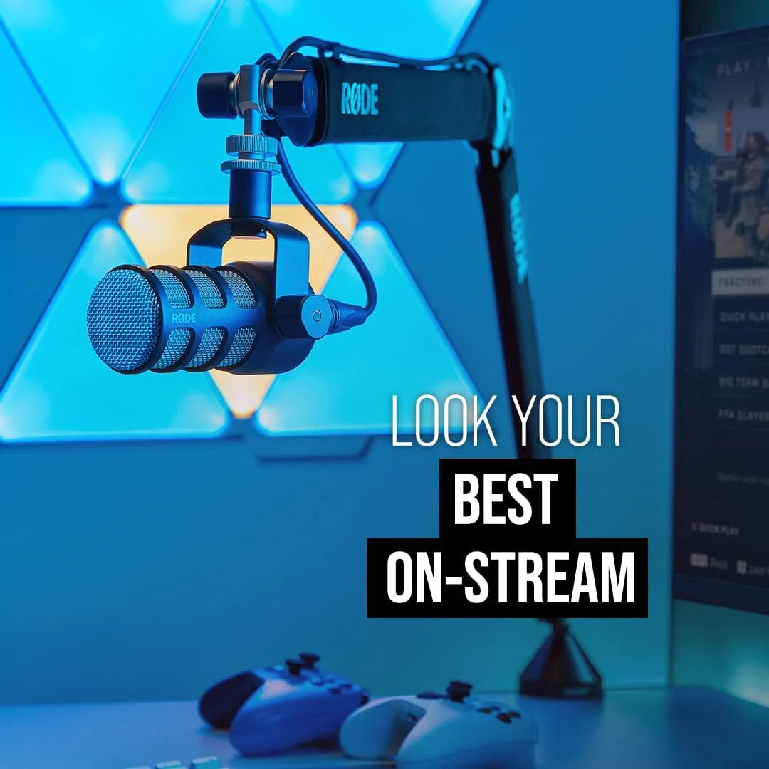 میکروفون دینامیک با کیفیت پخش RØDE PodMic با پایه چرخشی یکپارچه برای پادکست، استریم، بازی و ضبط صدا (مشکی) میکروفون دینامیک با کیفیت پخش RØDE PodMic با پایه چرخشی یکپارچه برای پادکست، استریم، بازی و ضبط صدا (مشکی)