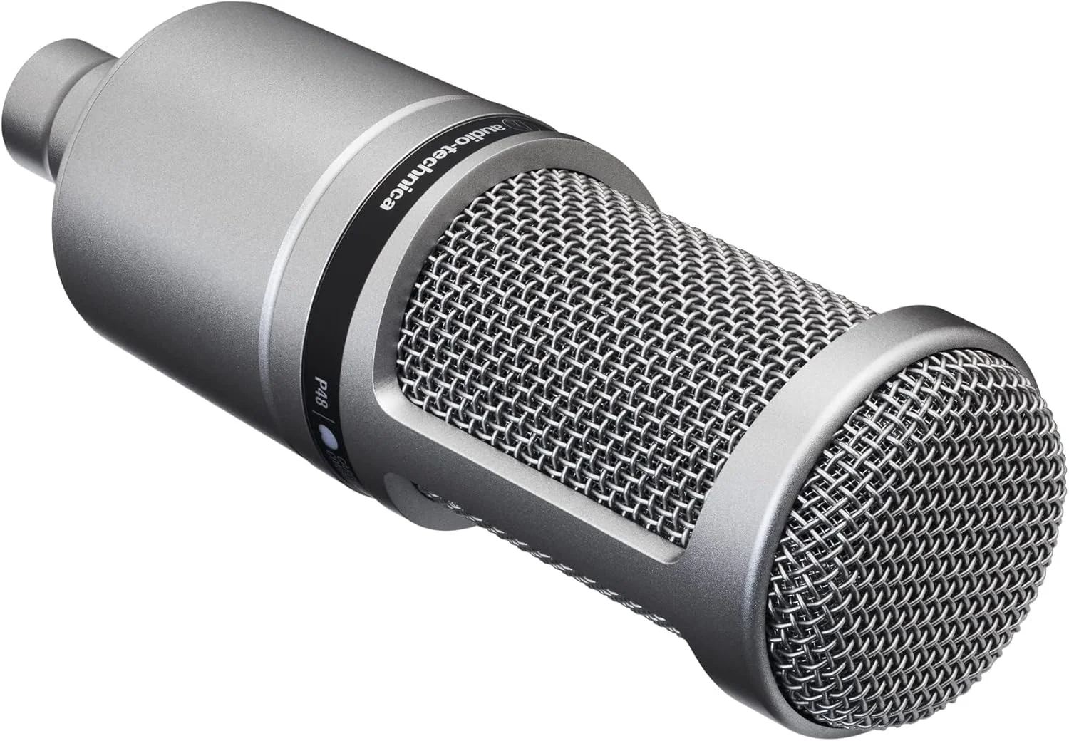 میکروفون کاندنسر کاردیوئید نقره ای Audio-Technica 2020GM